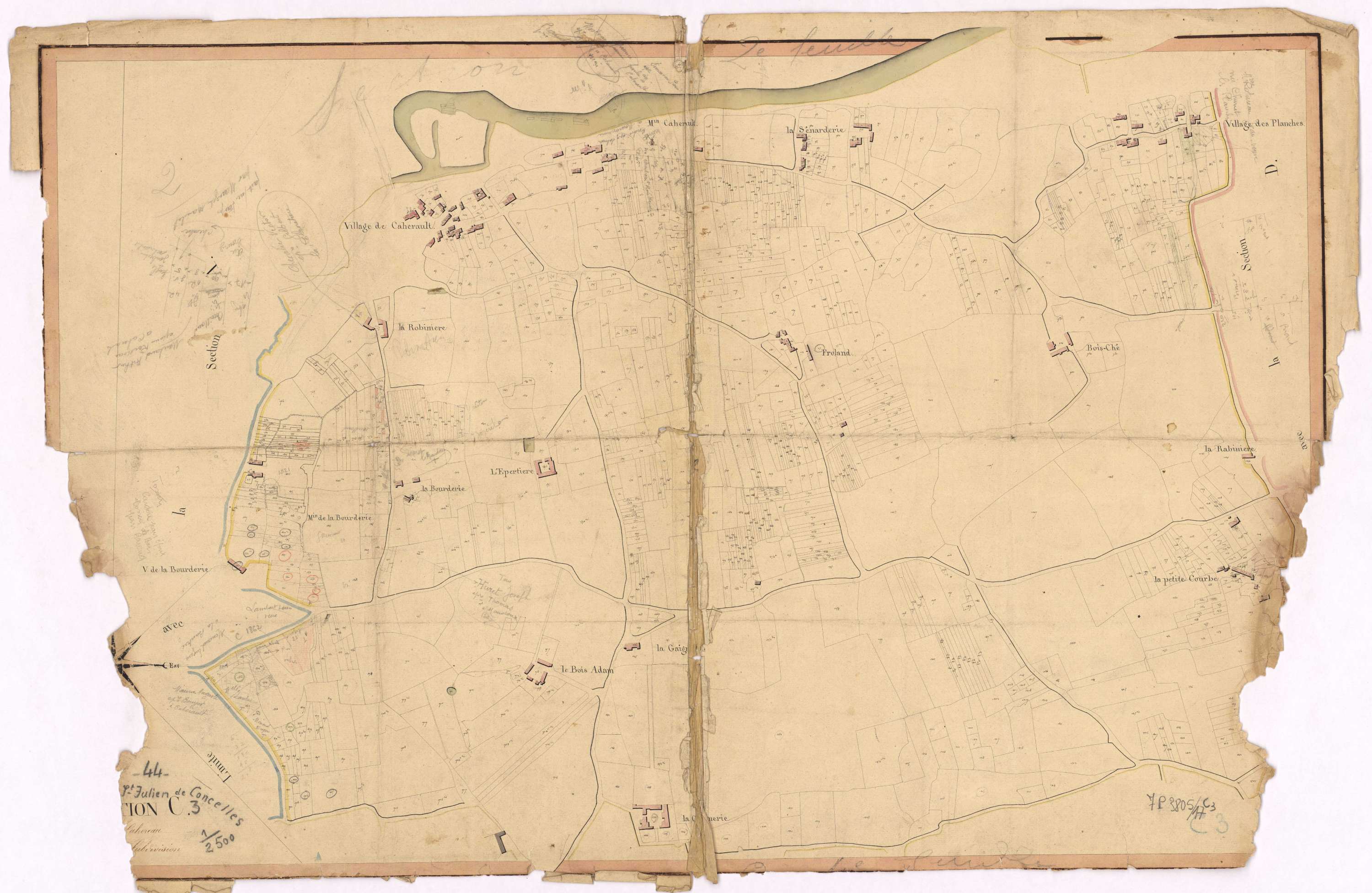 Saint-Julien-de-Concelles - Section C3 Cahereau (section de)