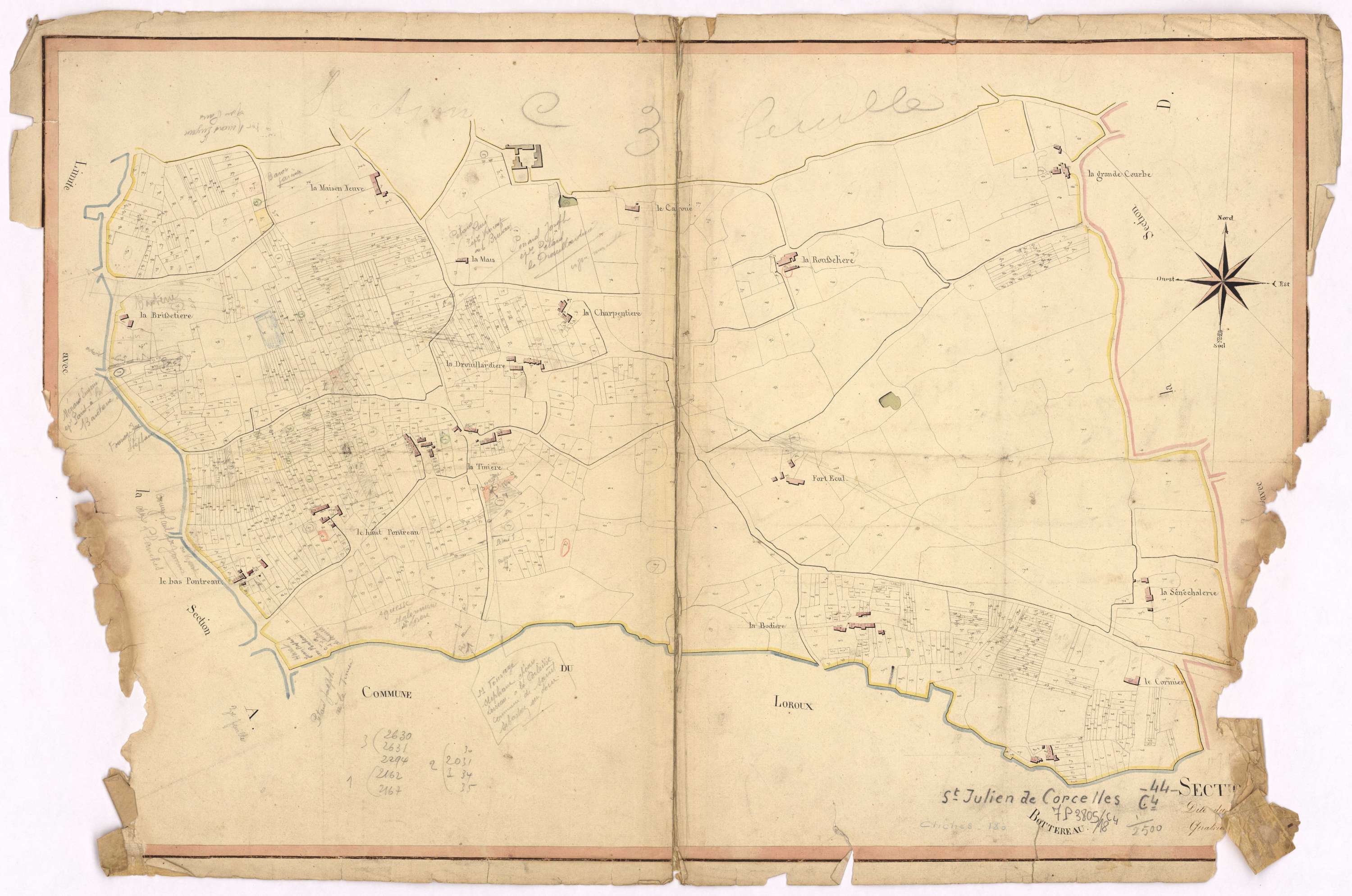 Saint-Julien-de-Concelles - Section C4 Cahereau (section de)