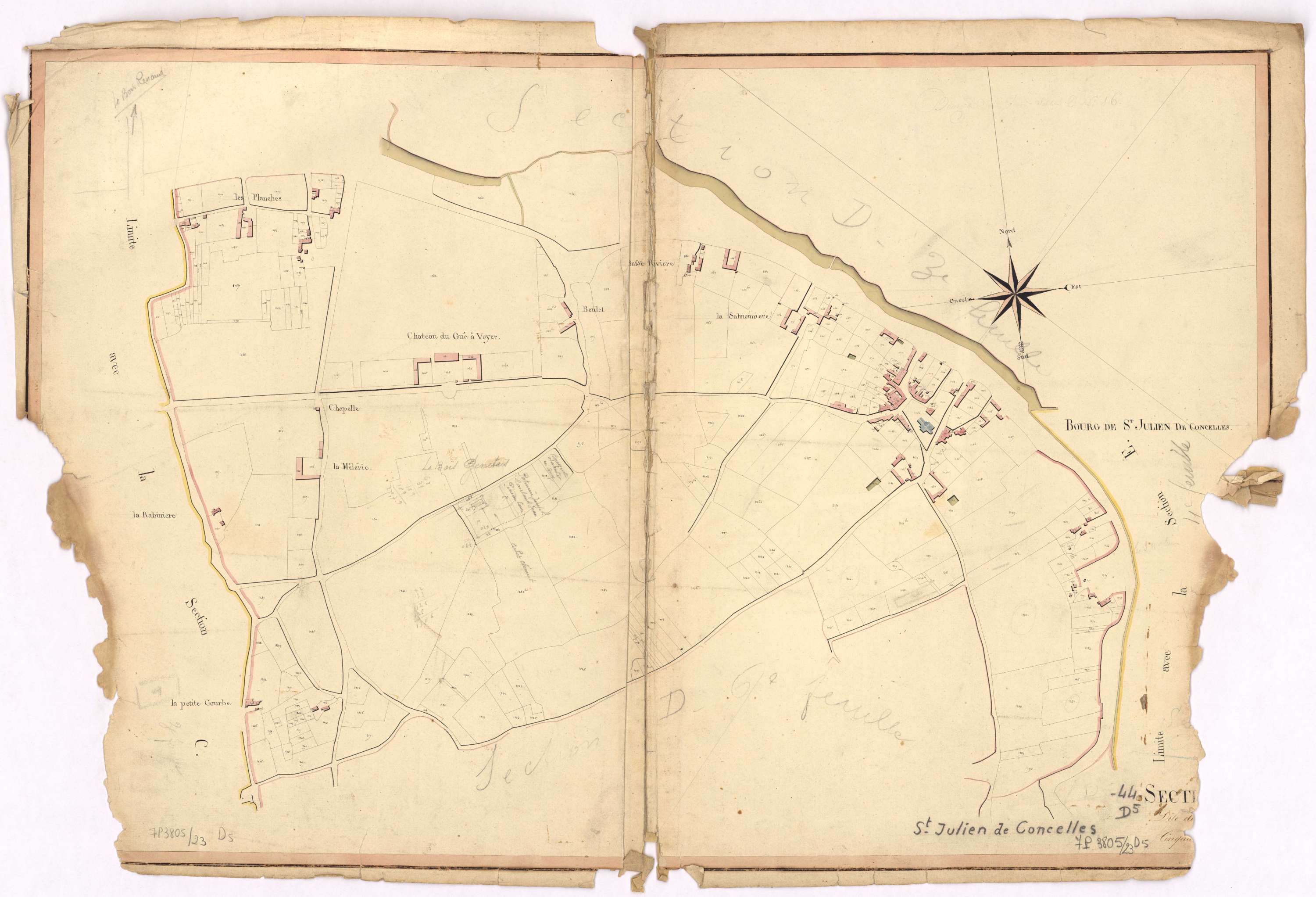 Saint-Julien-de-Concelles - Section D5 Bourg (section du)