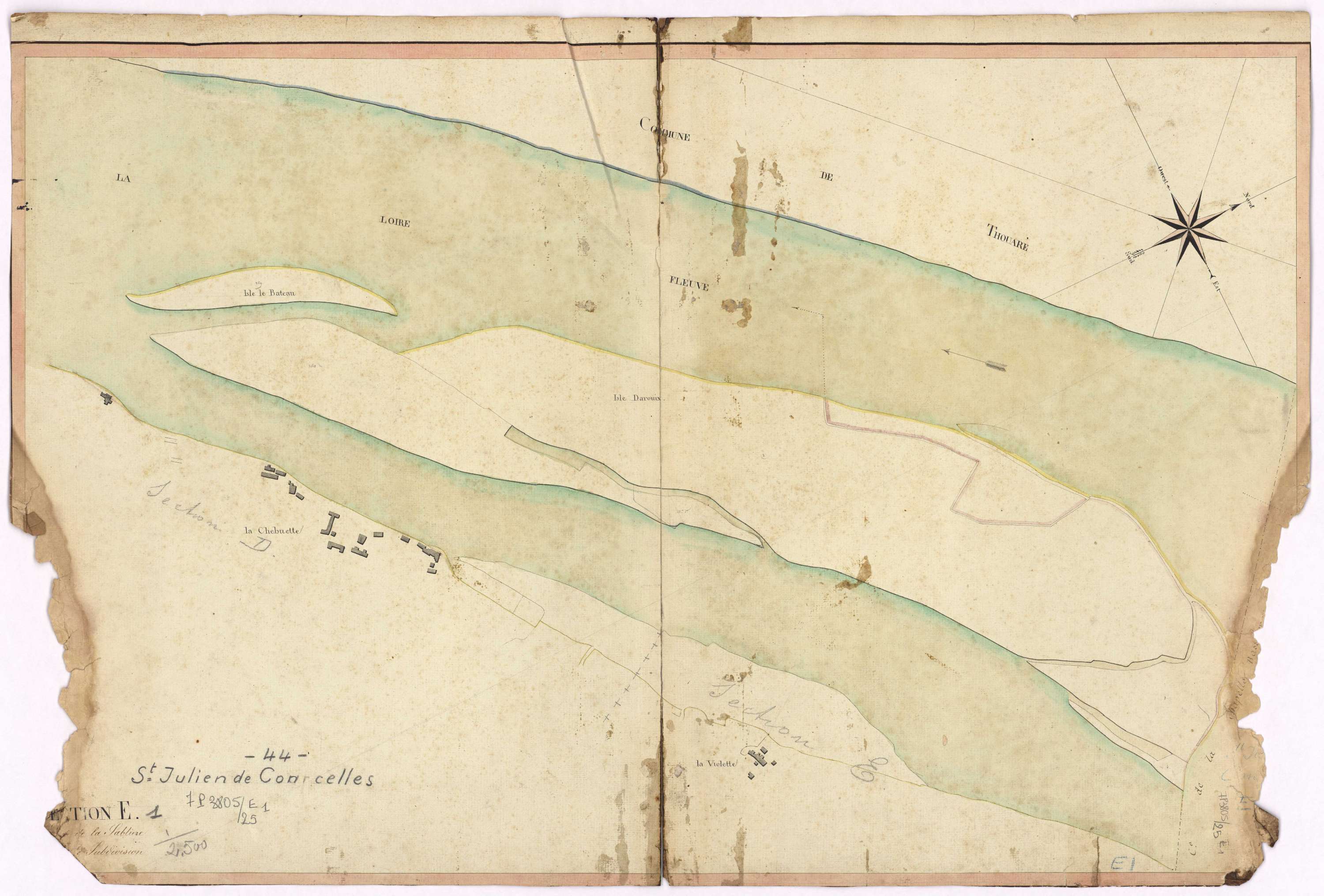 Saint-Julien-de-Concelles - Section E1 Sablière (section de La)