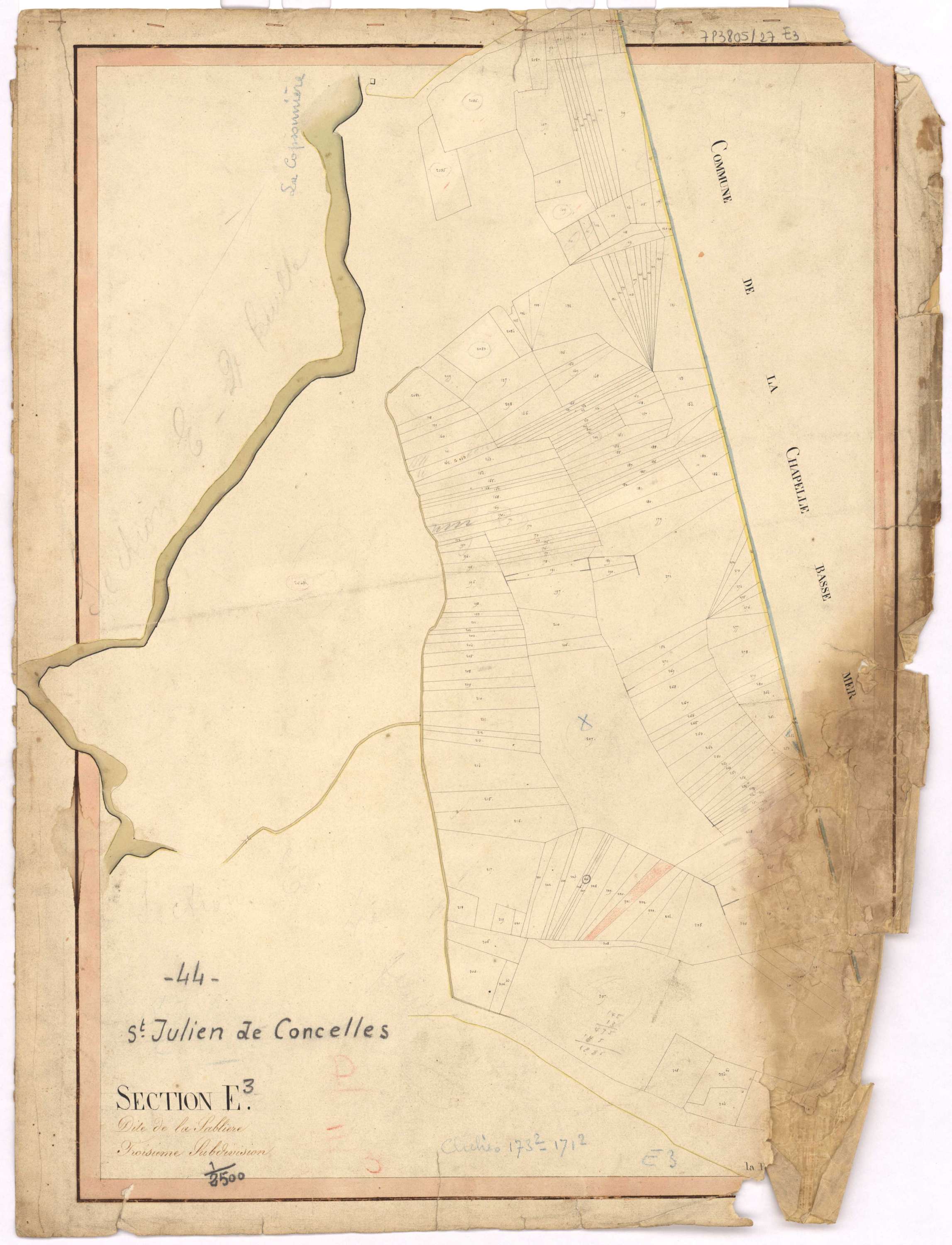 Saint-Julien-de-Concelles - Section E3 Sablière (section de La)