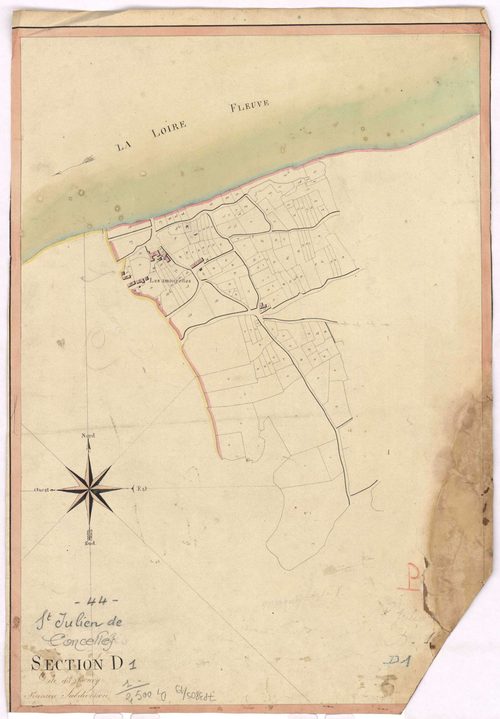 Saint-Julien-de-Concelles - Section D1 Bourg (section du)