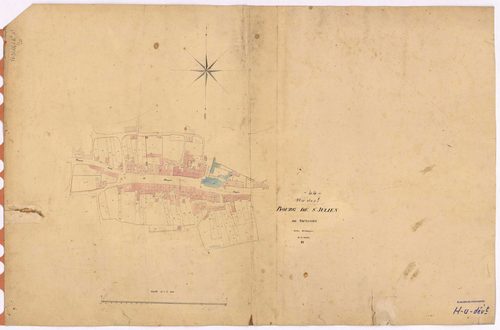 Saint-Julien-de-Vouvantes - Section H (développement) Bourg (section du) ; 1-441 ; développement du Bourg