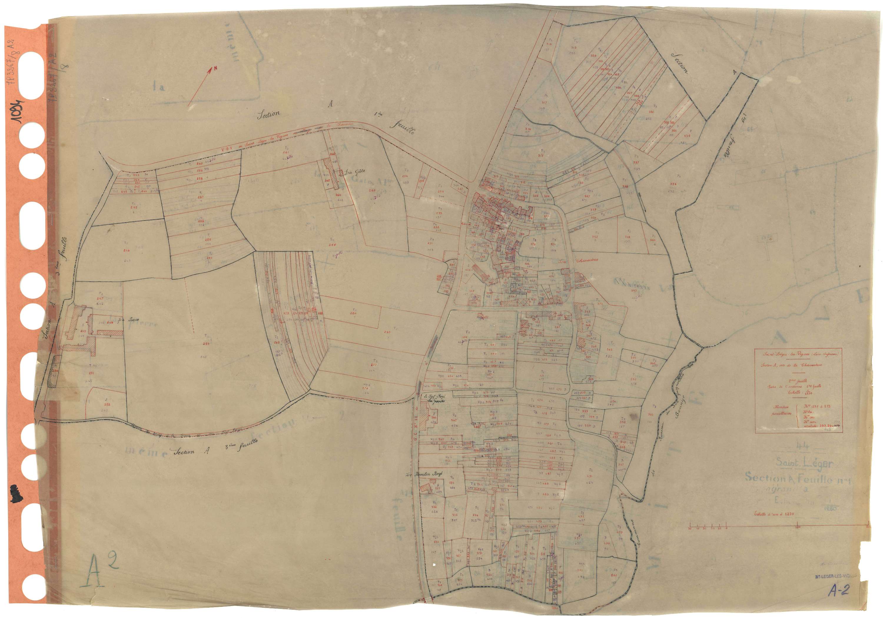 Saint-Léger-les-Vignes - Section A2 Chaussérie (section de La) . 239-573