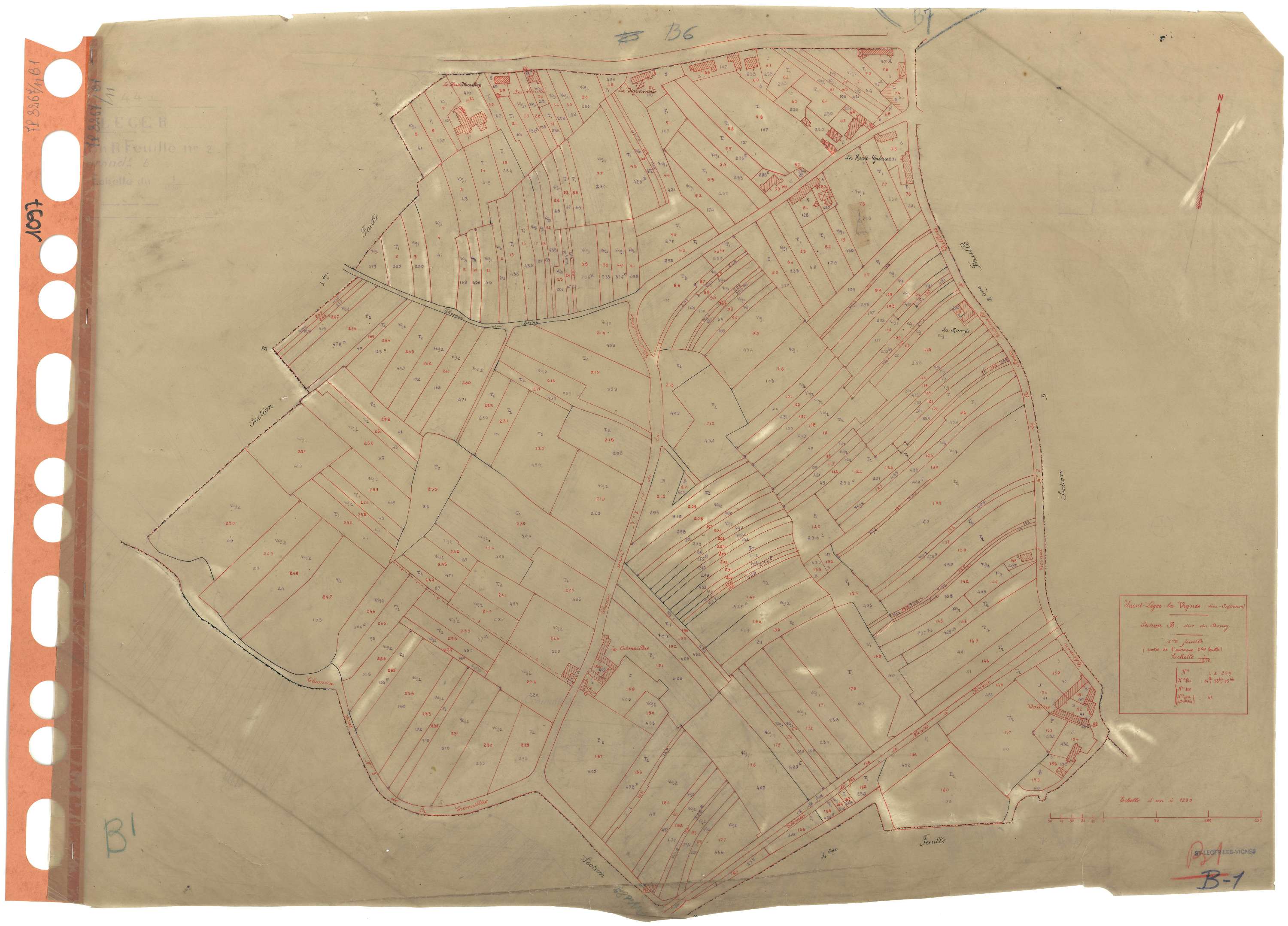 Saint-Léger-les-Vignes - Section B1 Bourg (section du) . 1-269