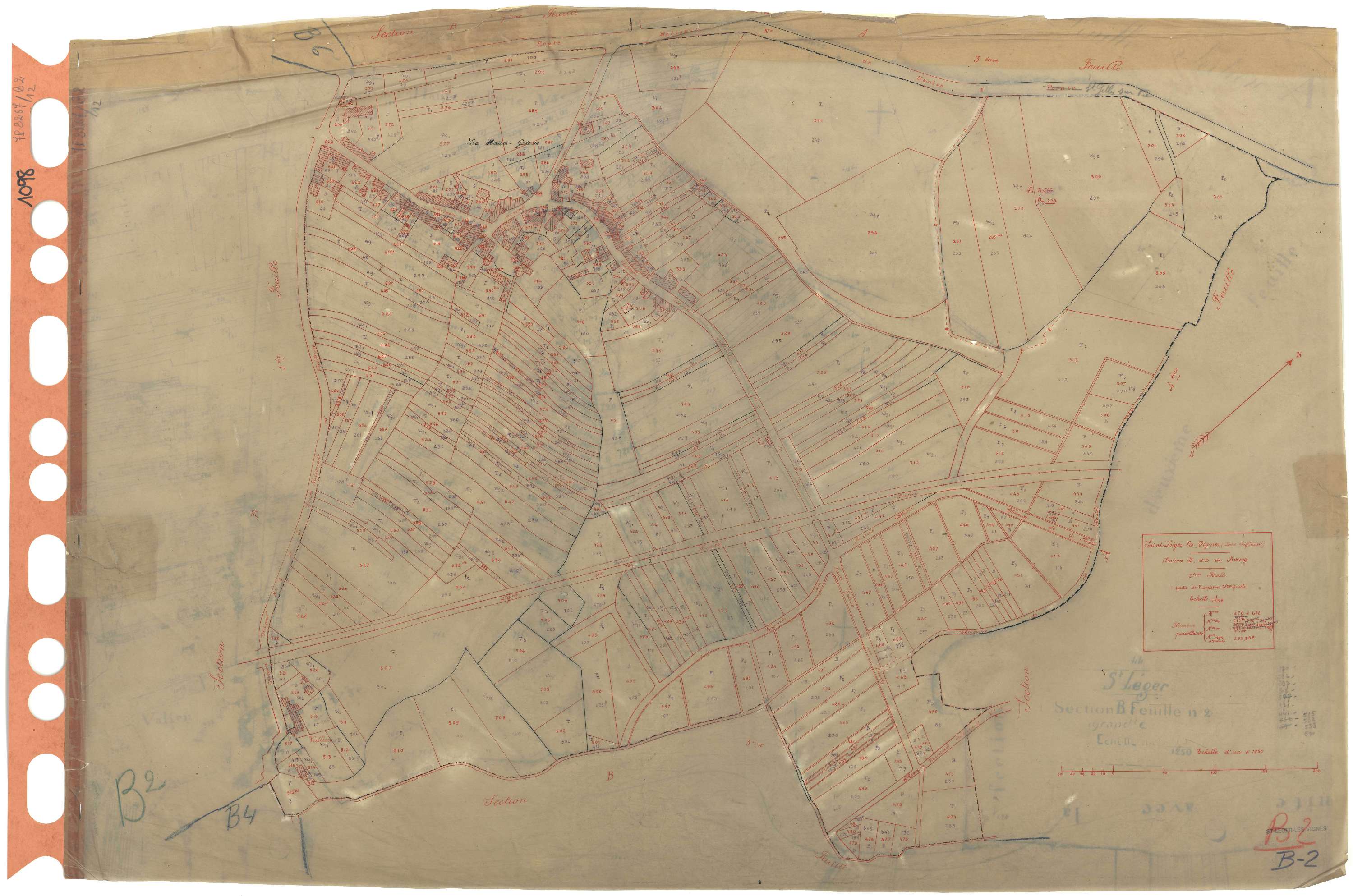 Saint-Léger-les-Vignes - Section B2 Bourg (section du) . 270-632