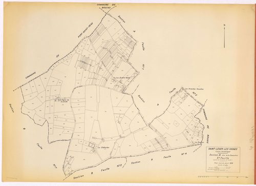 Saint-Léger-les-Vignes - Section A3 Chaussérie (section de La) ; 574-867