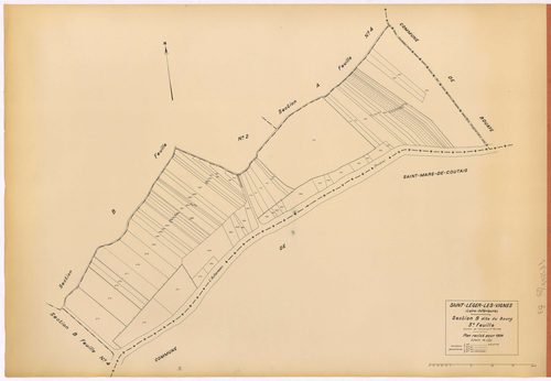 Saint-Léger-les-Vignes - Section B3 Bourg (section du) ; 633-718