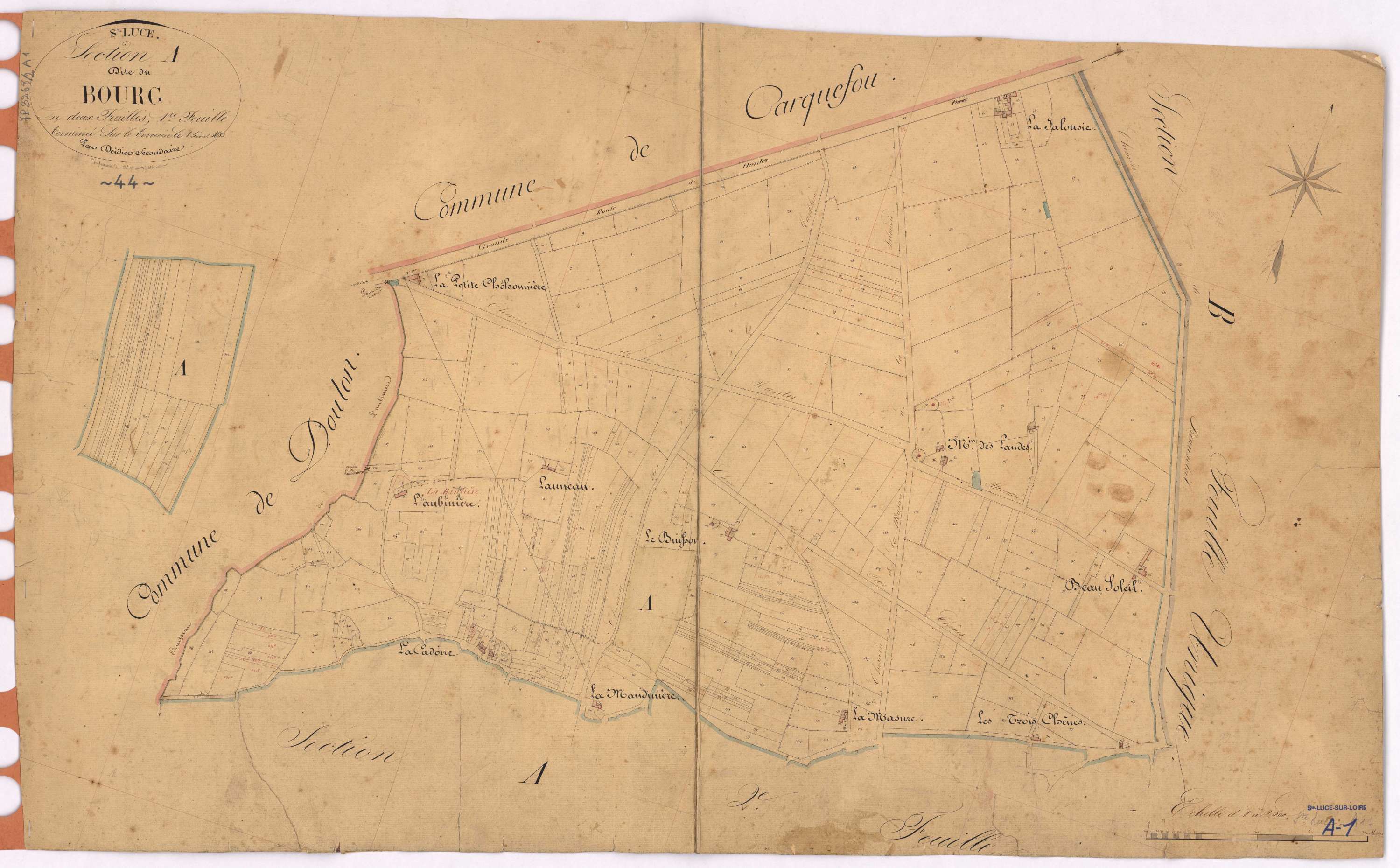 Sainte-Luce-sur-Loire - Section A1 Bourg (section du) ; 1-356