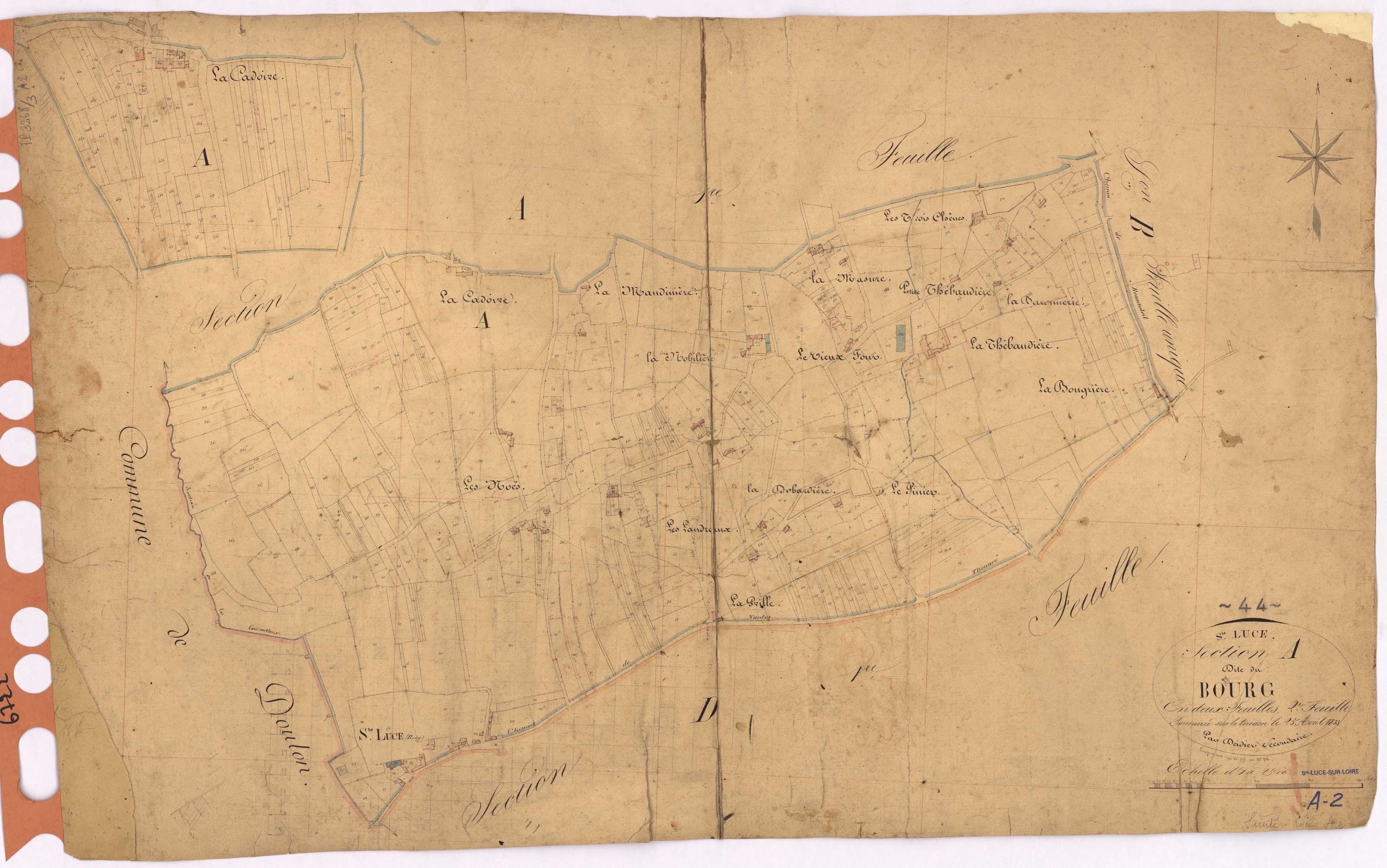 Sainte-Luce-sur-Loire - Section A2 Bourg (section du) ; 357-786