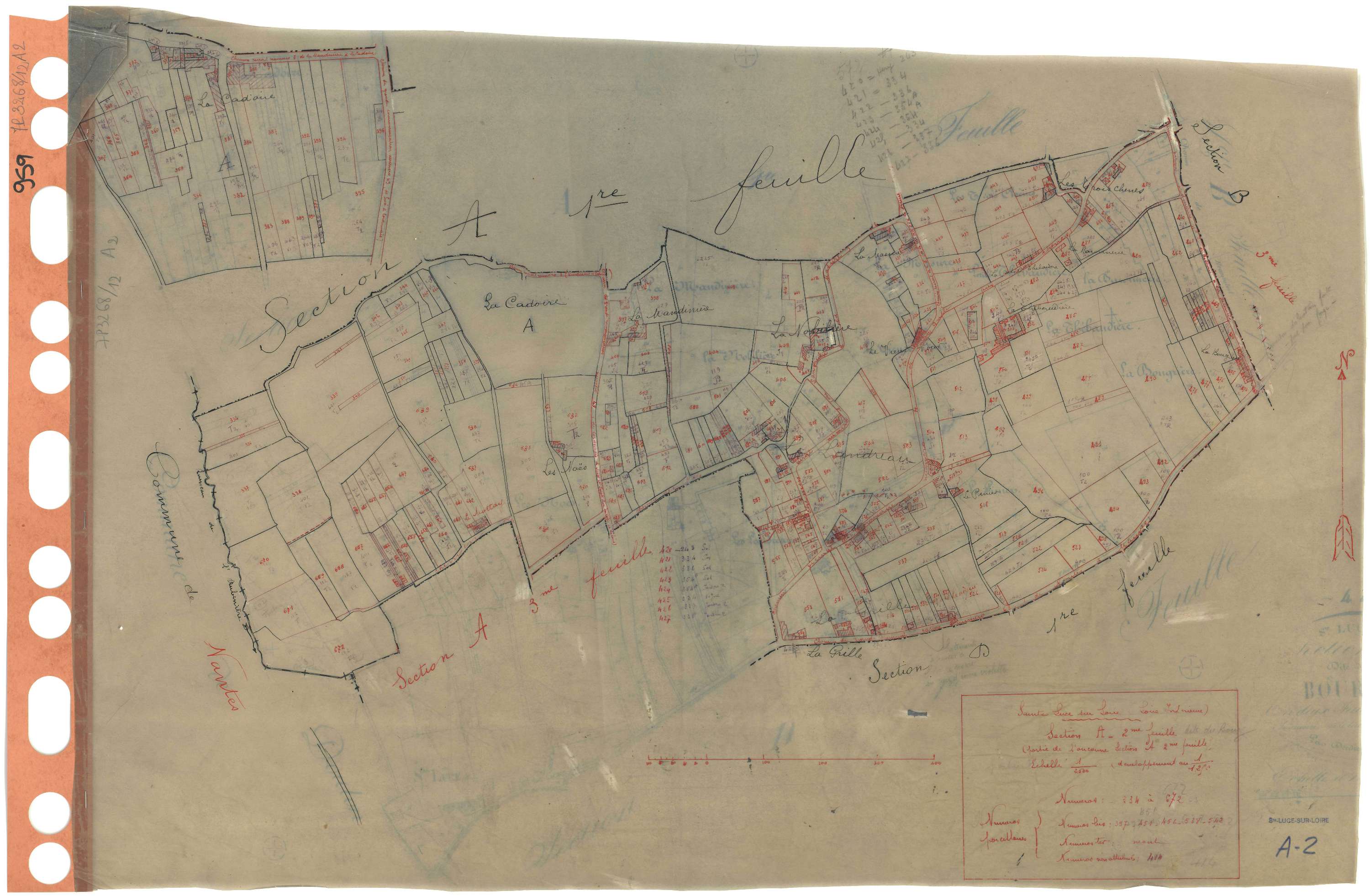 Sainte-Luce-sur-Loire - Section A2 Bourg (section du) . 334-672