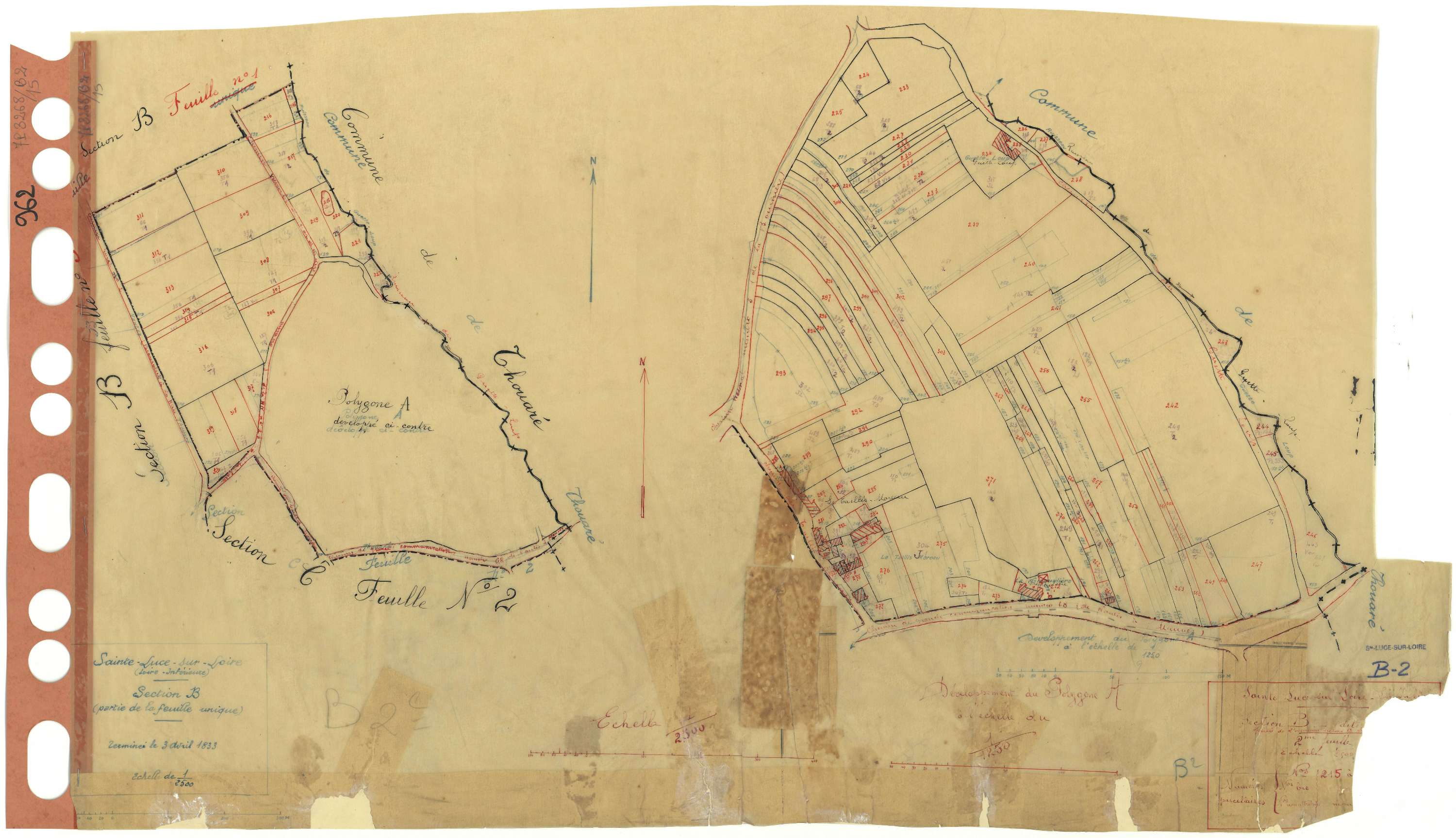 Sainte-Luce-sur-Loire - Section B2 Haie (section de La) . 215-320