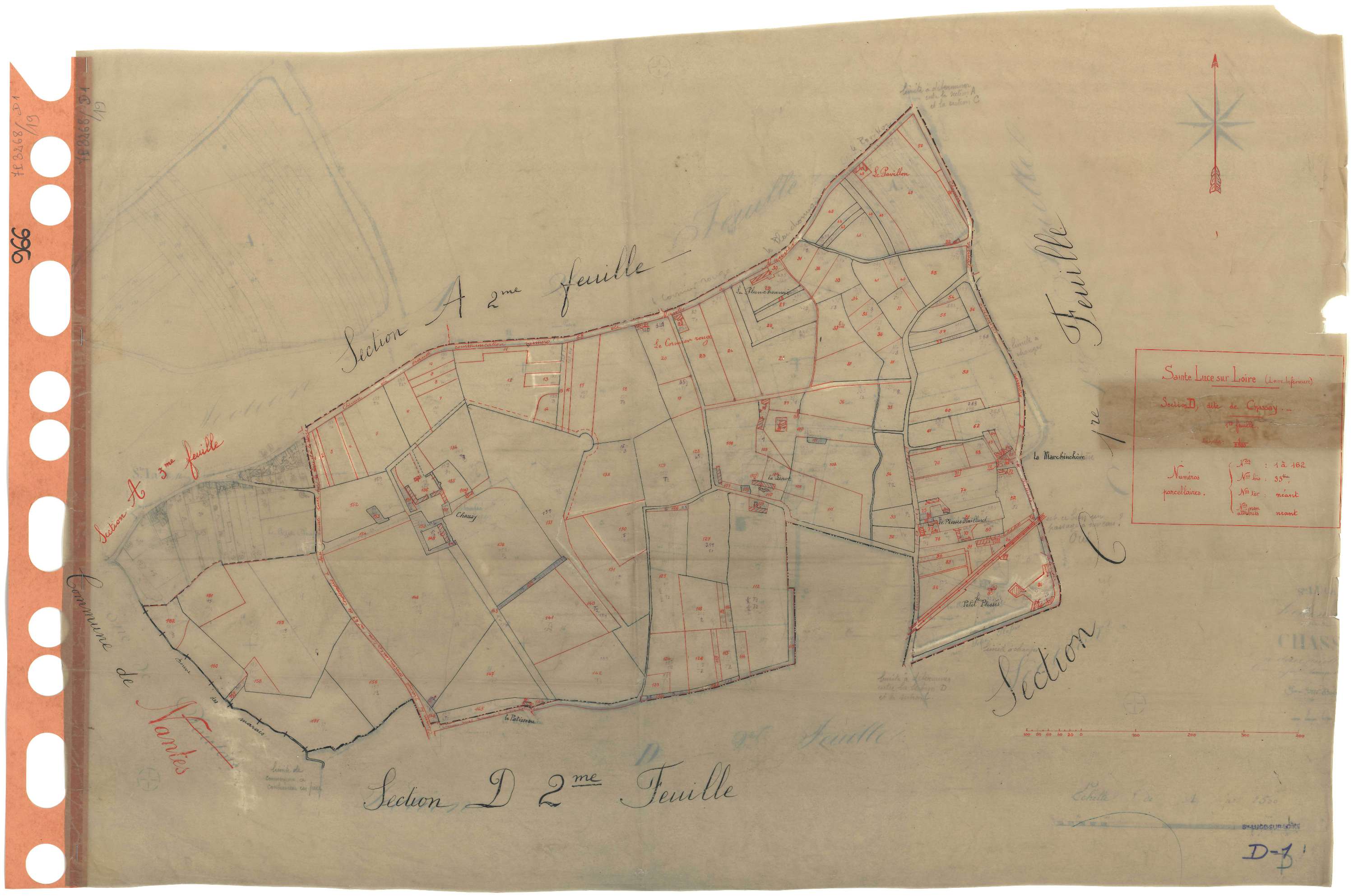 Sainte-Luce-sur-Loire - Section D1 Chassay (section de) . 1-162