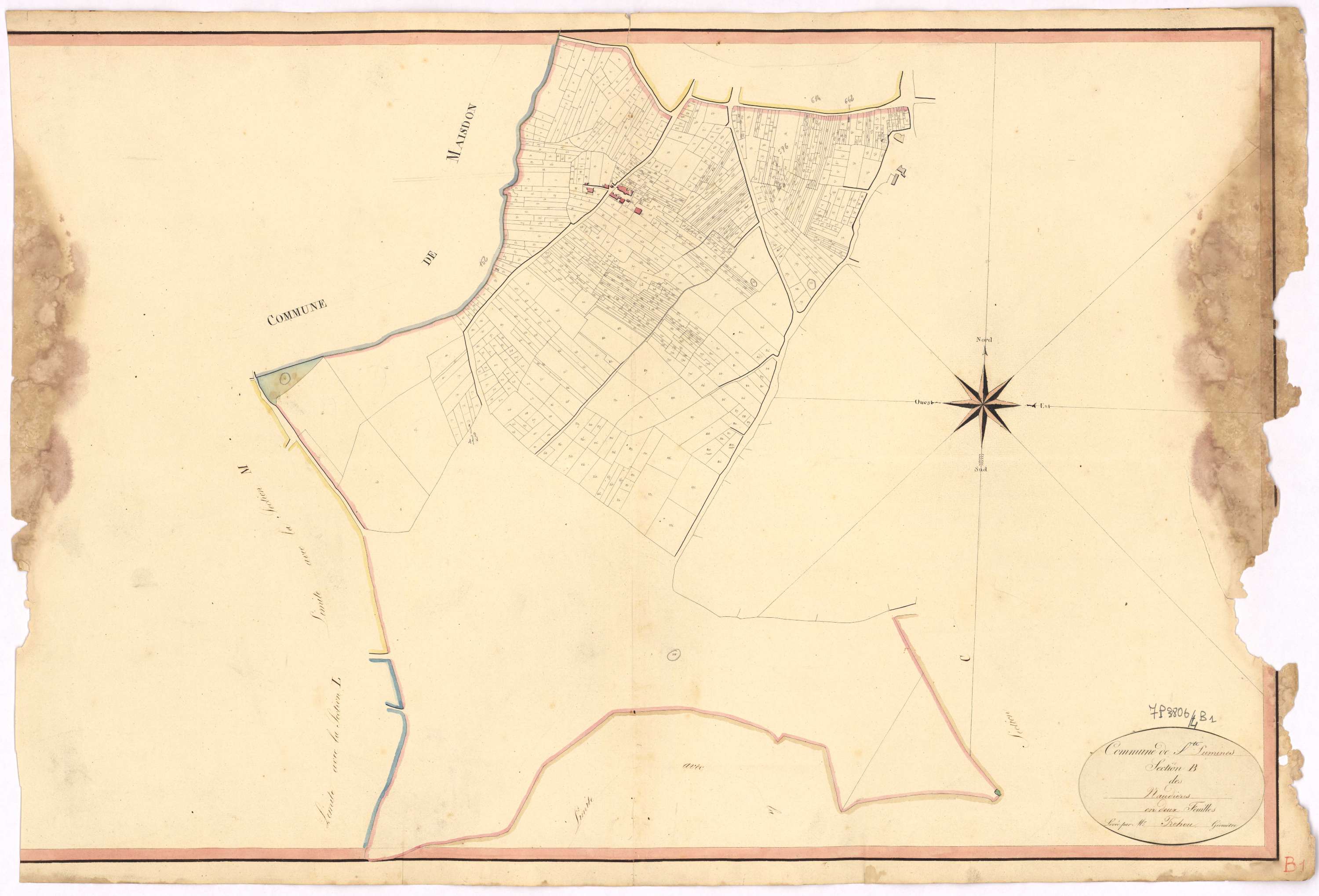 Saint-Lumine-de-Clisson - Section B1 Naudières (section des)