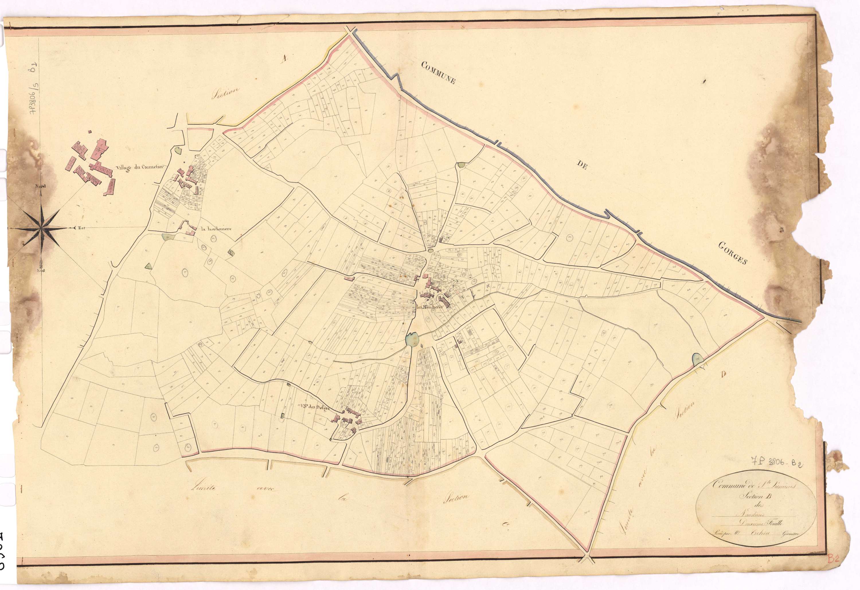 Saint-Lumine-de-Clisson - Section B2 Naudières (section des)