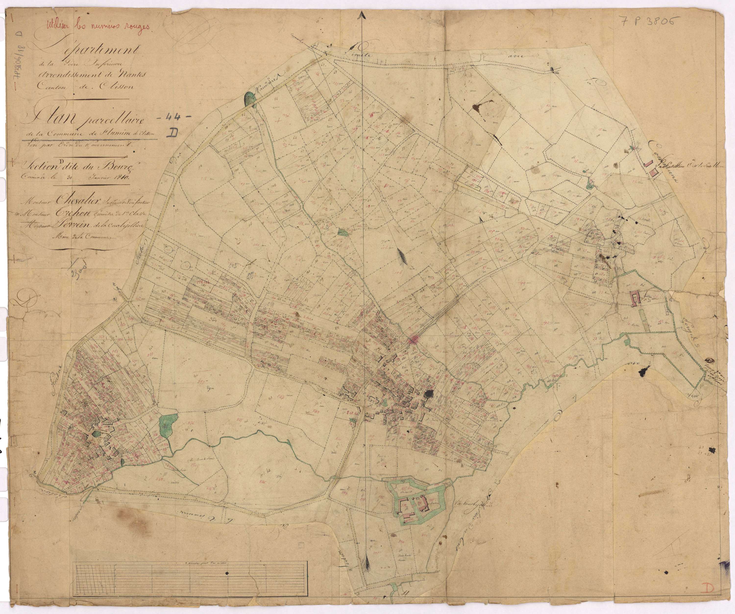 Saint-Lumine-de-Clisson - Section D Bourg (section du)