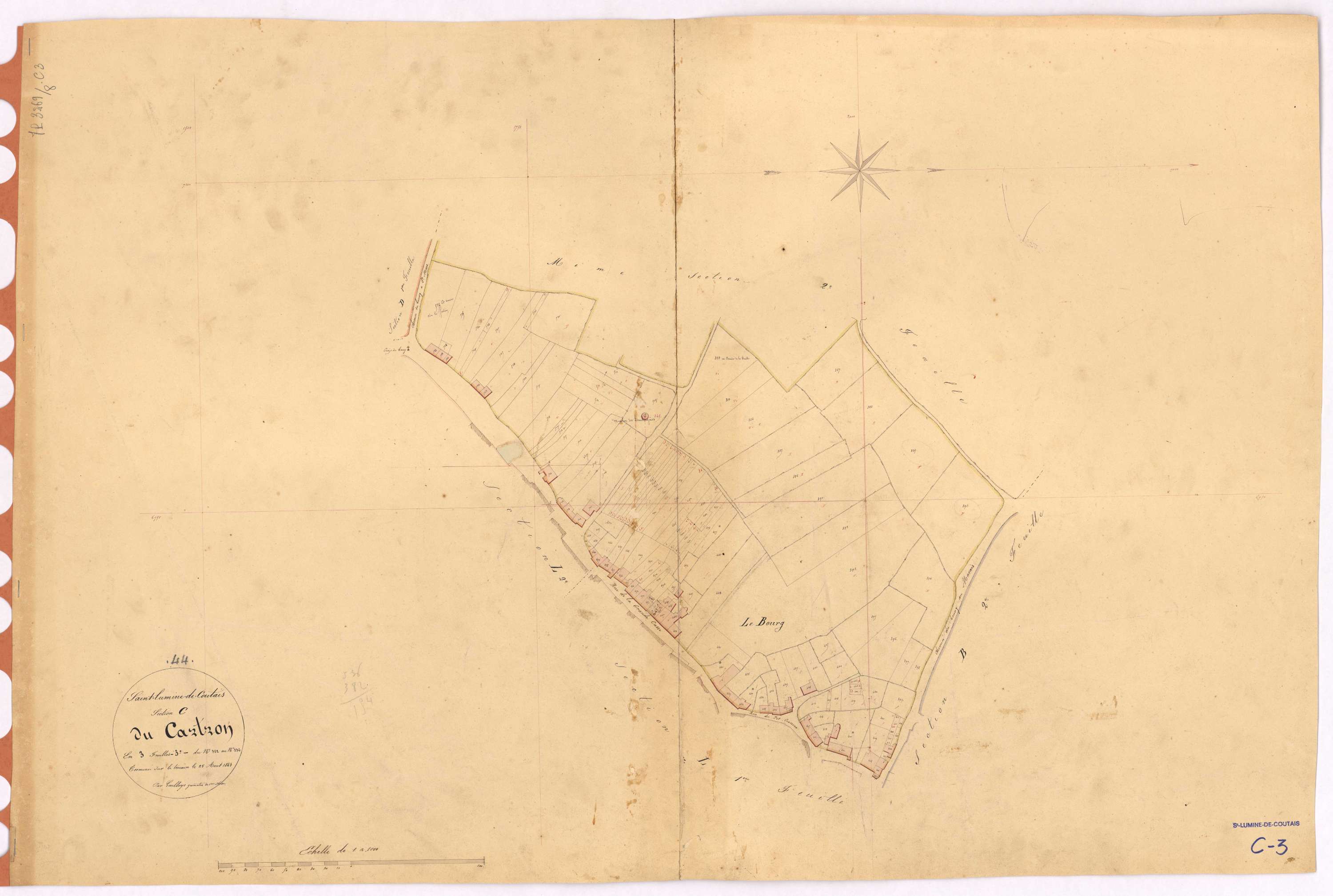 Saint-Lumine-de-Coutais - Section C3 Cartron (section du) ; 382-536