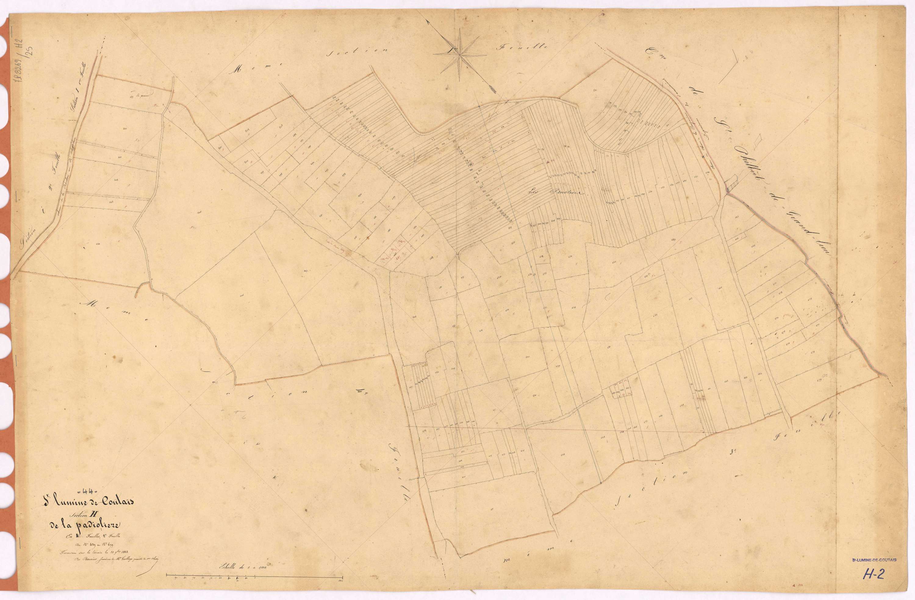 Saint-Lumine-de-Coutais - Section H2 Padiolière (section de la) ; 439-679