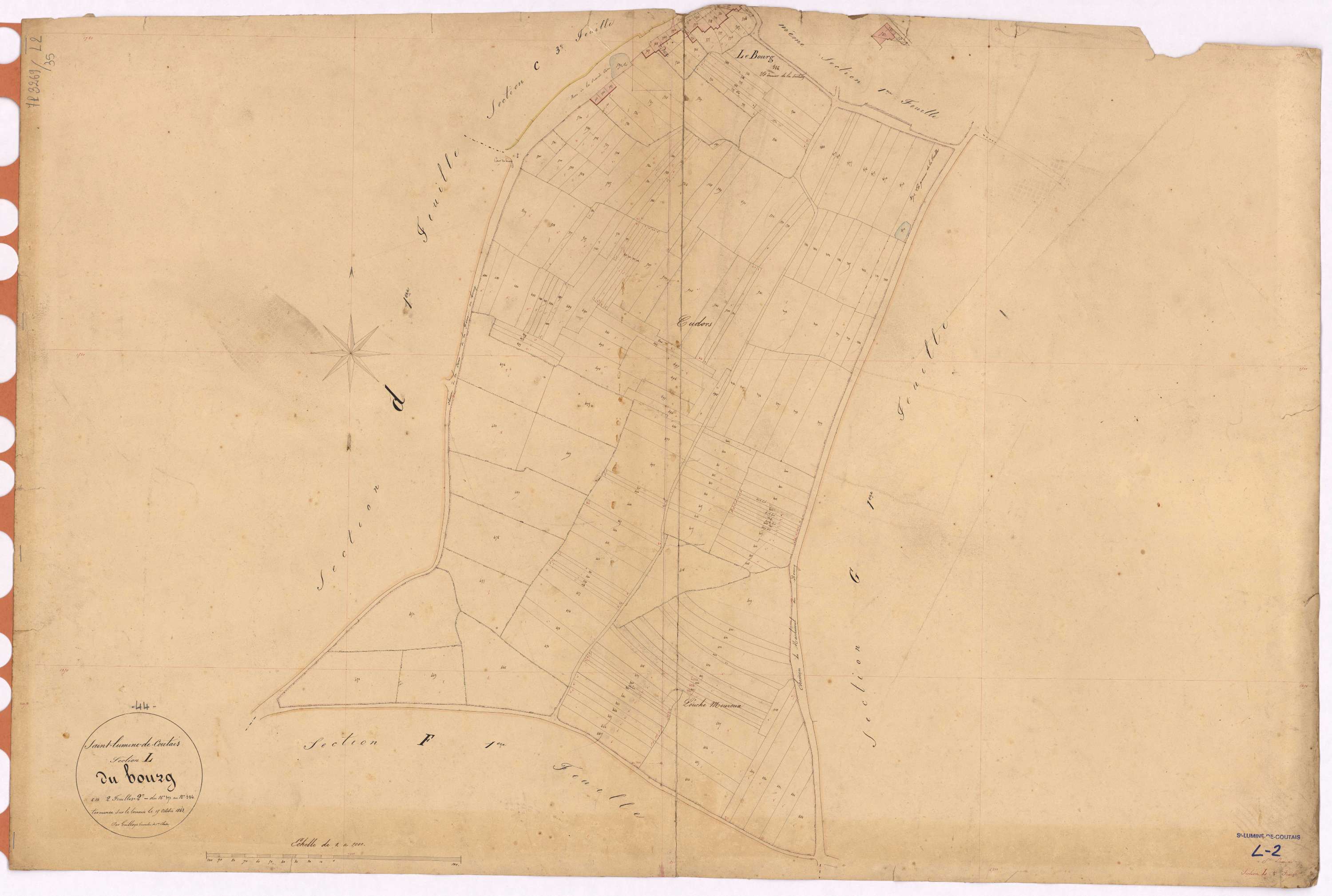 Saint-Lumine-de-Coutais - Section L2 Bourg (section du) ; 371-586
