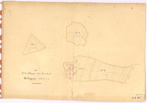 Saint-Lumine-de-Coutais - Section G2 (développement) Granchamp (section de) ; 142-592 ; développement du village de La Bromière et de diverses parcelles