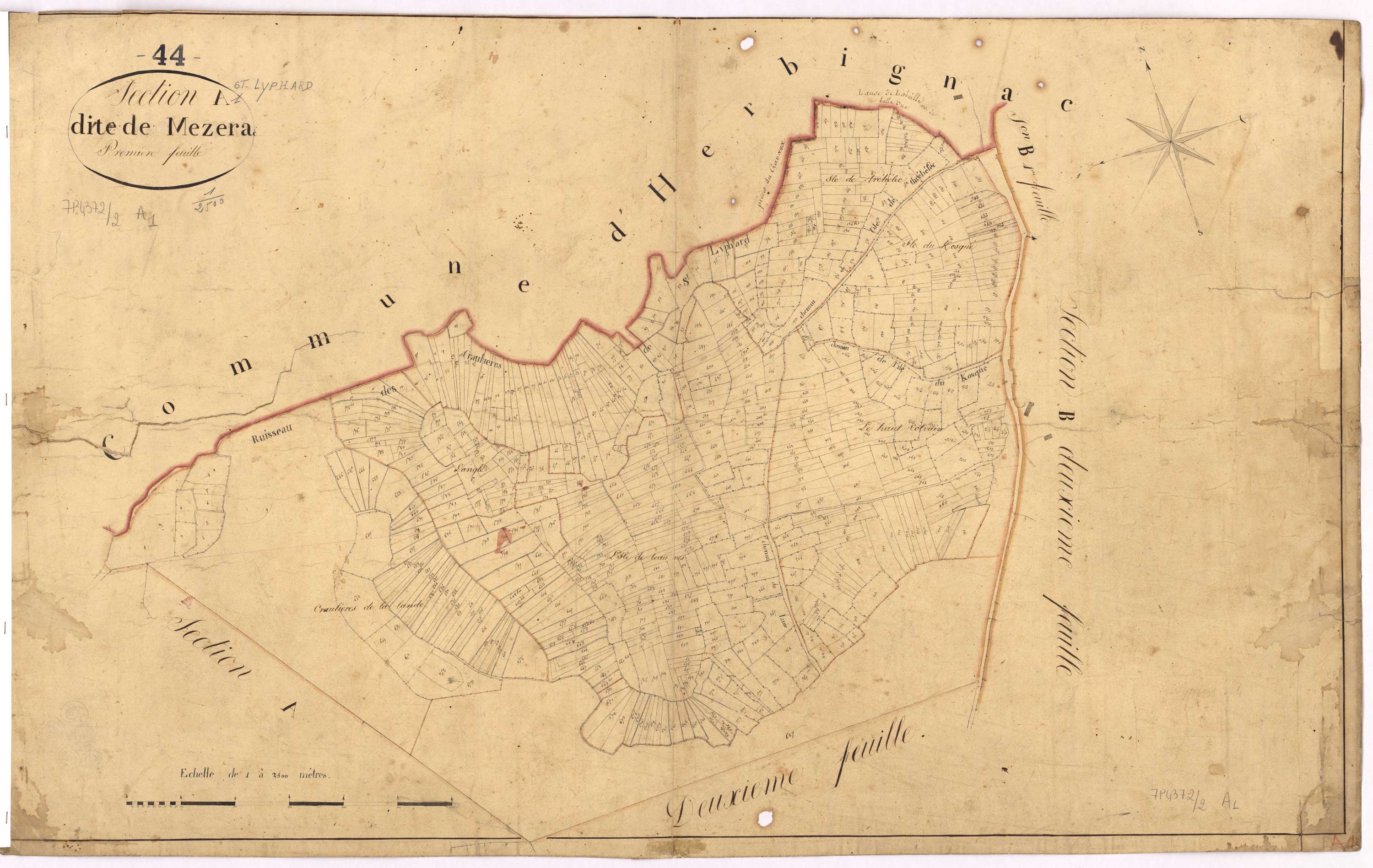 Saint-Lyphard - Section A1 Mezerac (section de)