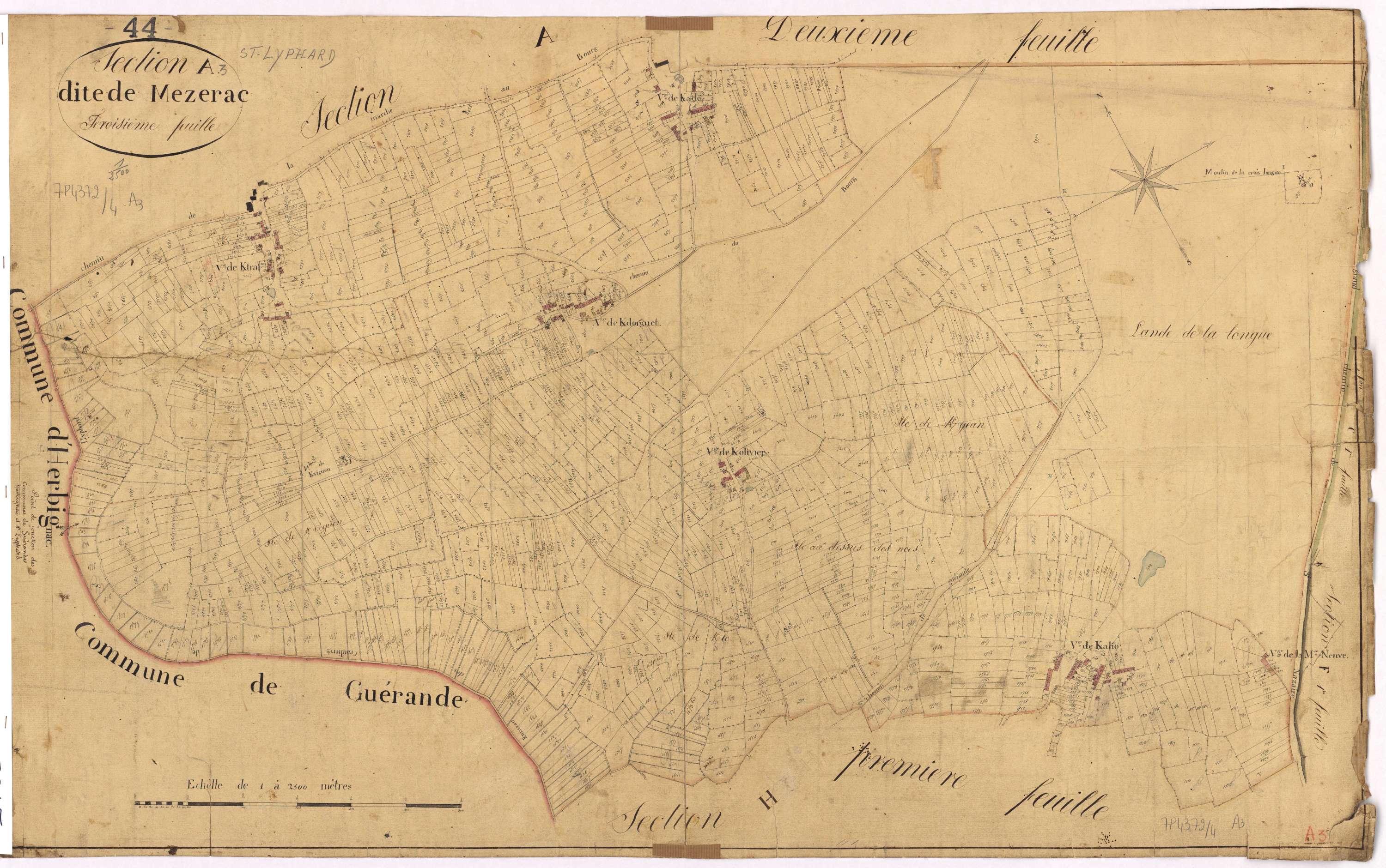 Saint-Lyphard - Section A3 Mezerac (section de)