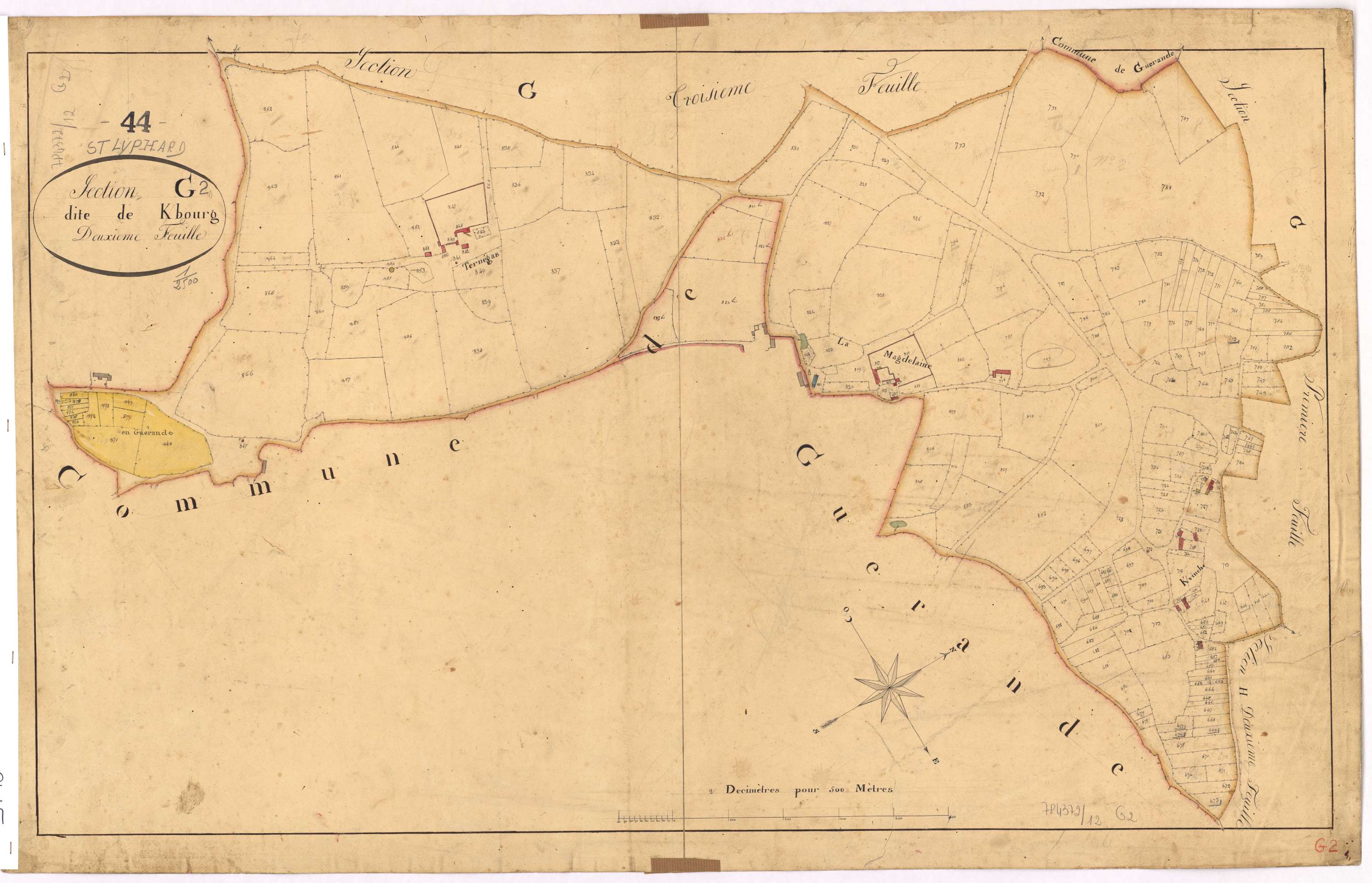 Saint-Lyphard - Section G2 Kerbourg (section de)