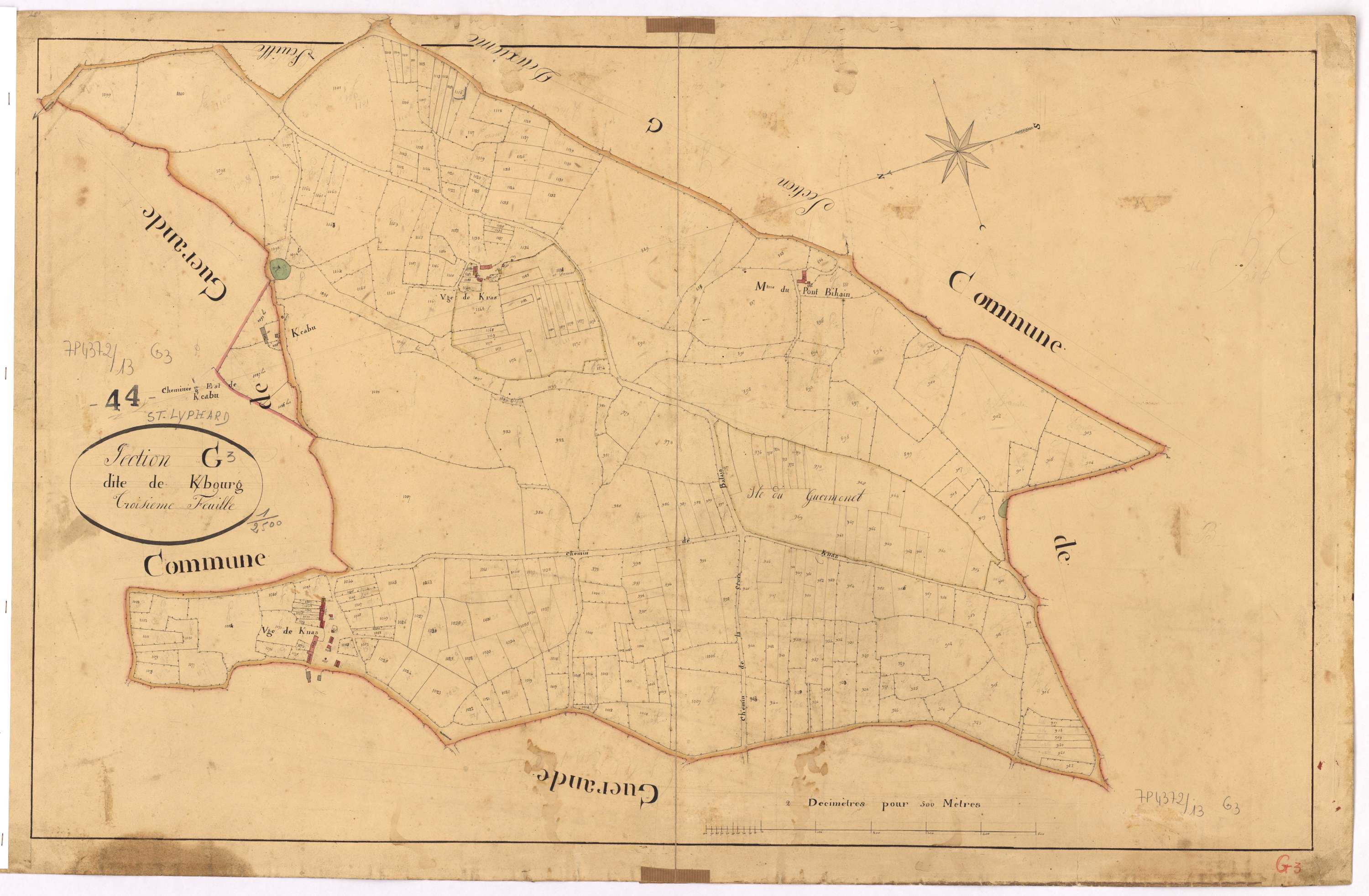 Saint-Lyphard - Section G3 Kerbourg (section de)