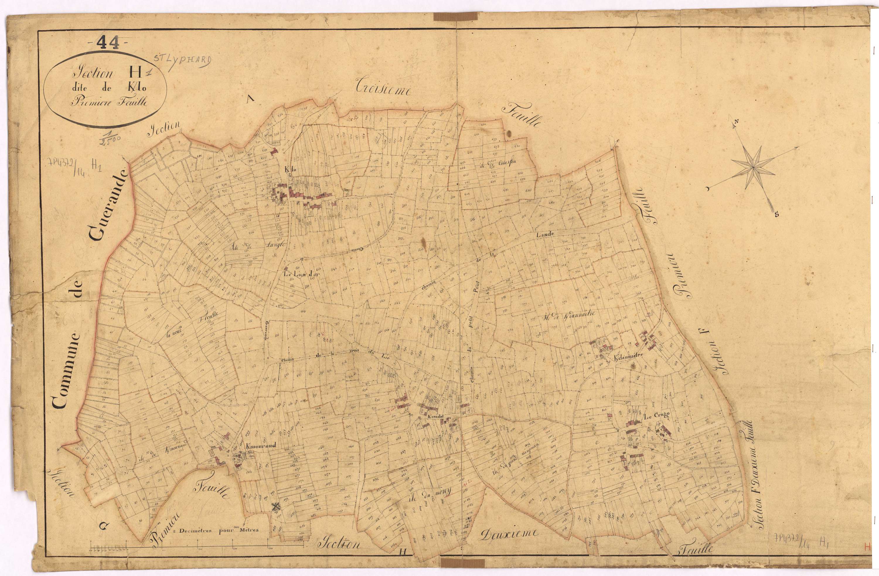 Saint-Lyphard - Section H1 Kerlo (section de)