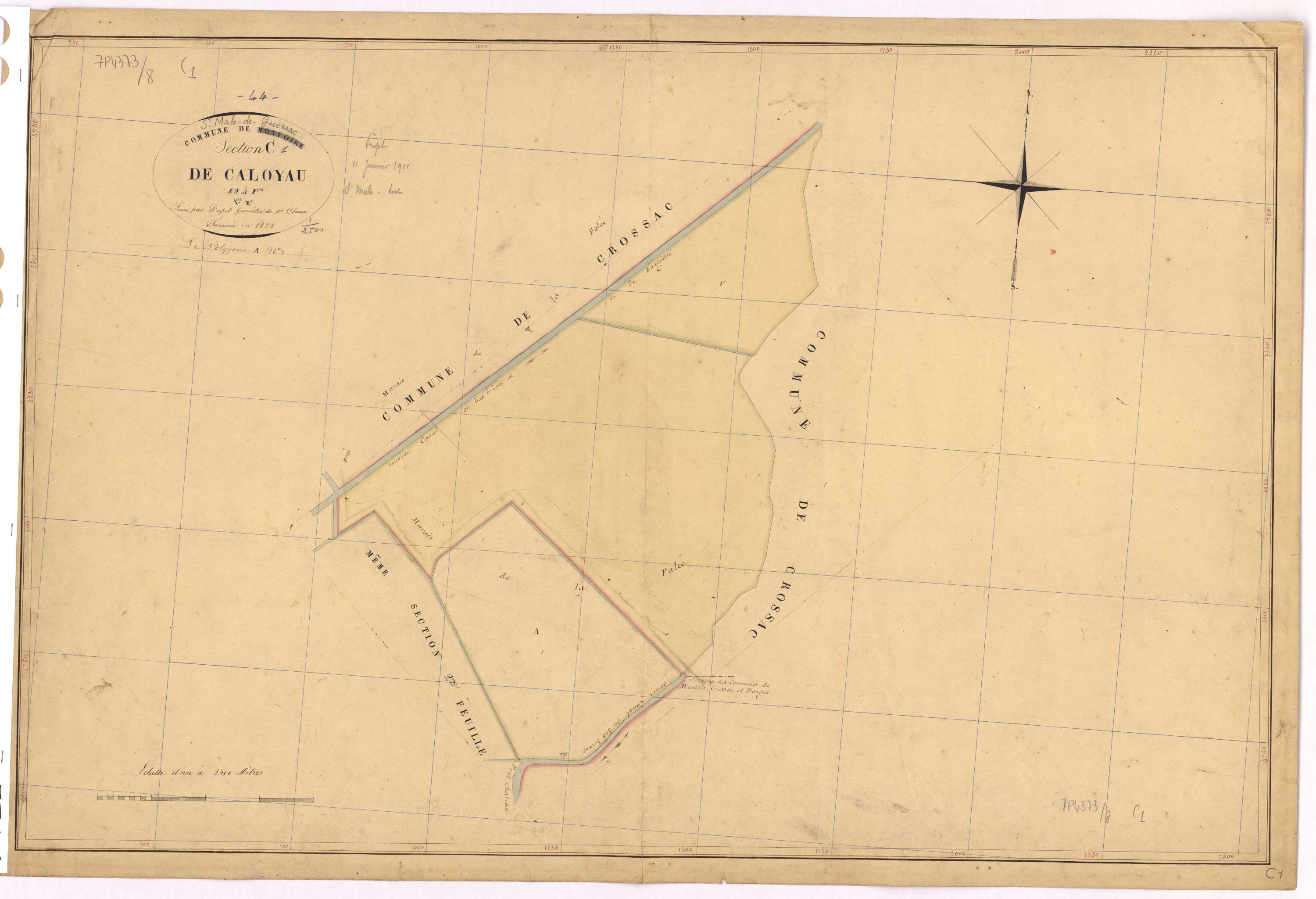 Saint-Malo-de-Guersac - Section C1 Caloyau (section de)