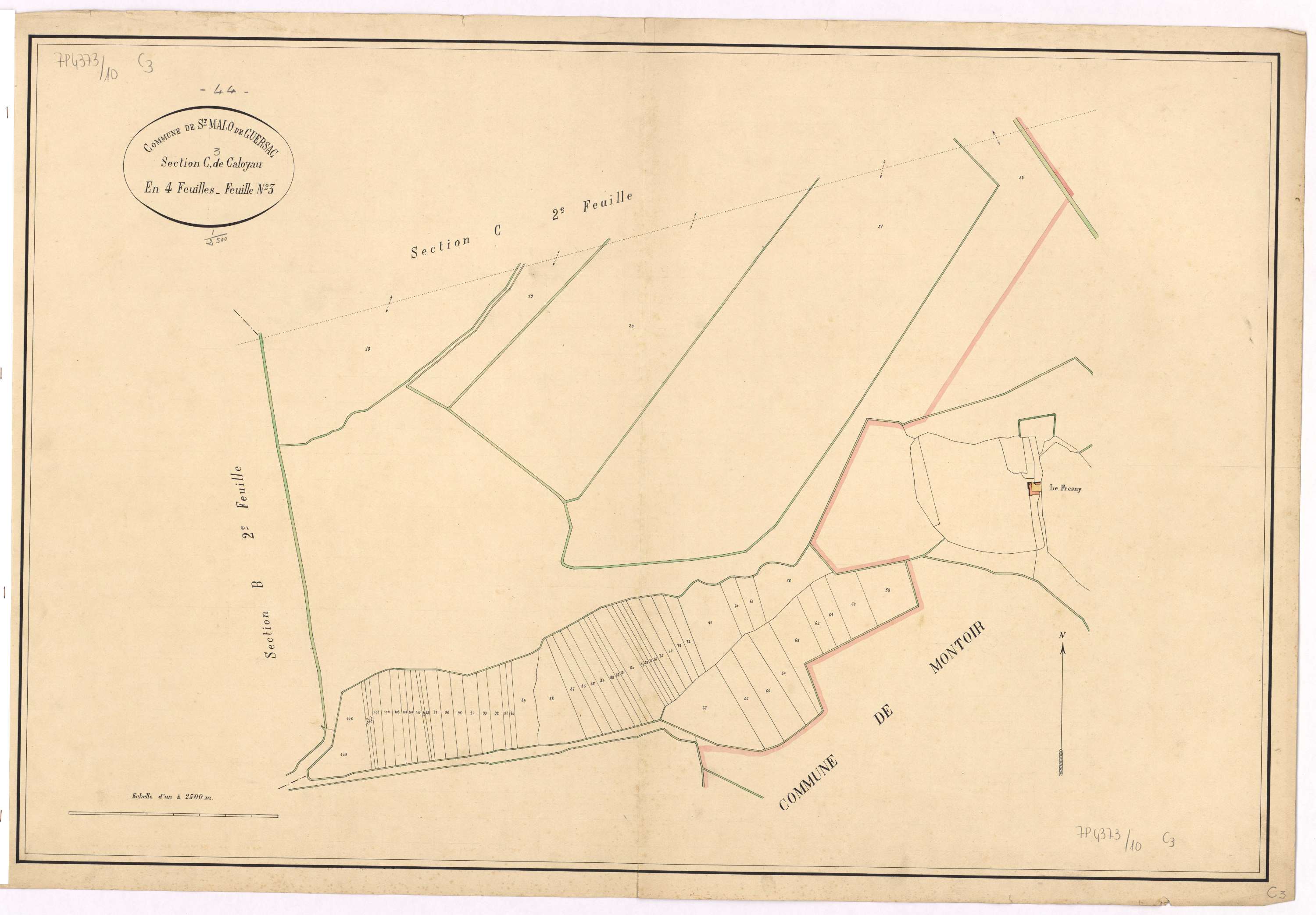 Saint-Malo-de-Guersac - Section C3 Caloyau (section de)