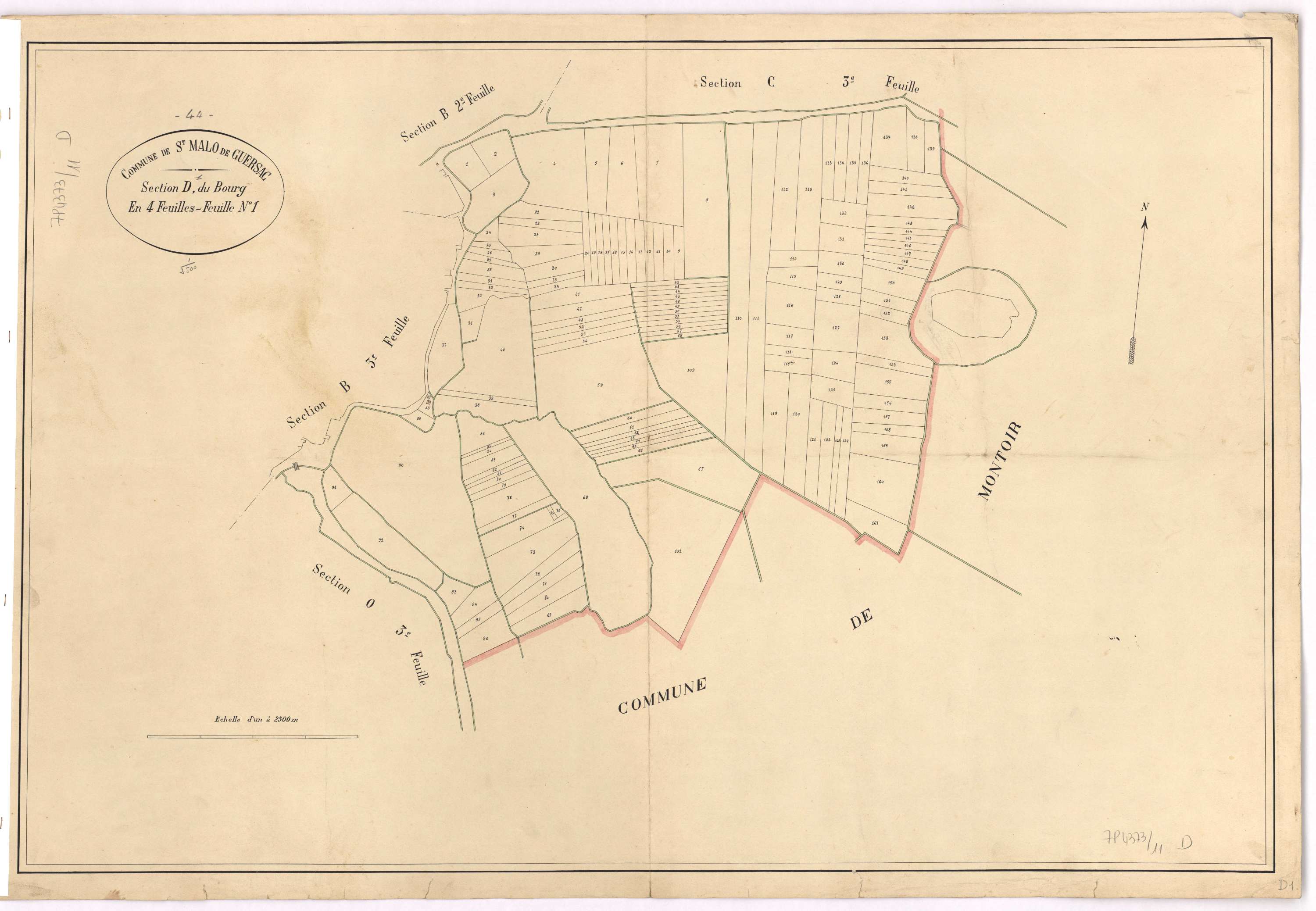 Saint-Malo-de-Guersac - Section D Bourg (section du)