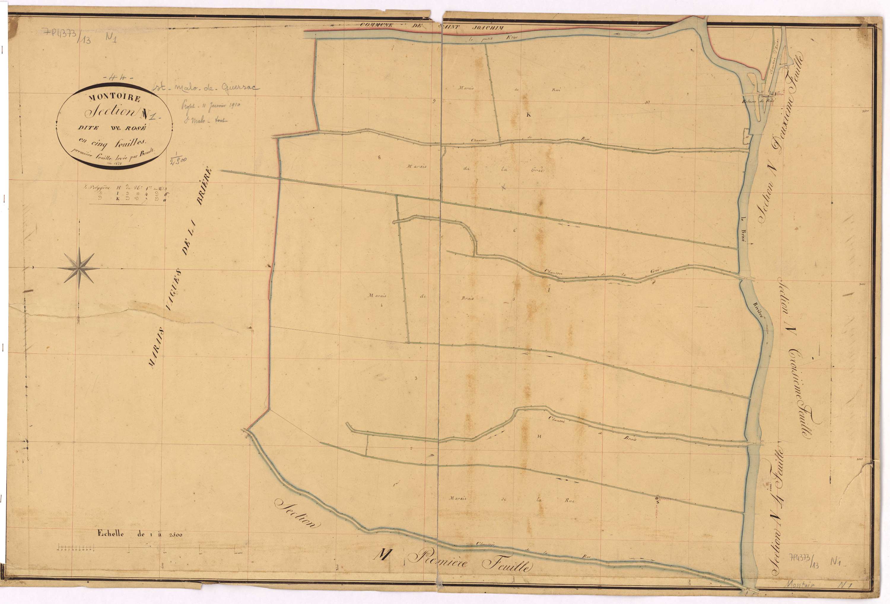Saint-Malo-de-Guersac - Section N1 Rosé (section de)