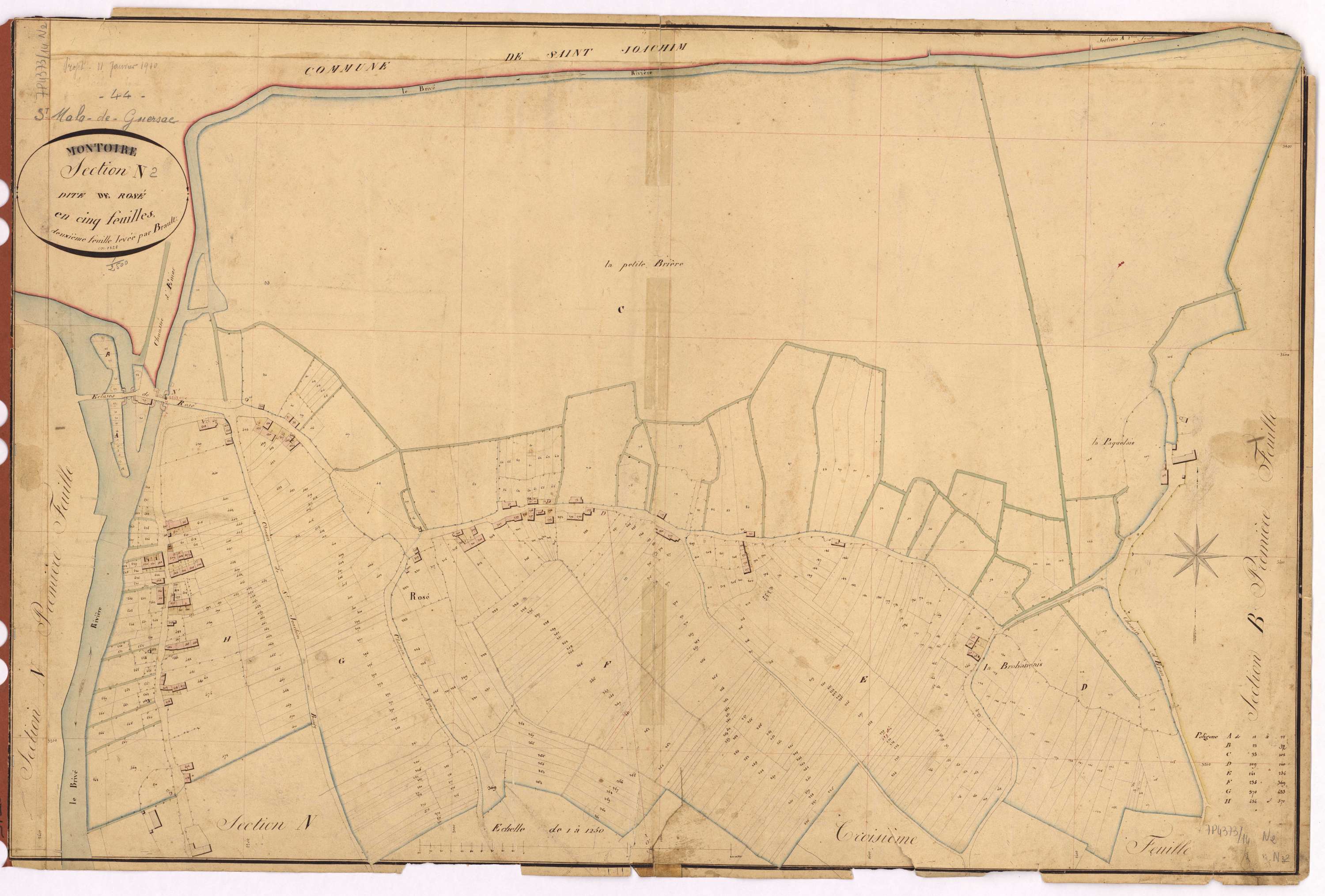 Saint-Malo-de-Guersac - Section N2 Rosé (section de)