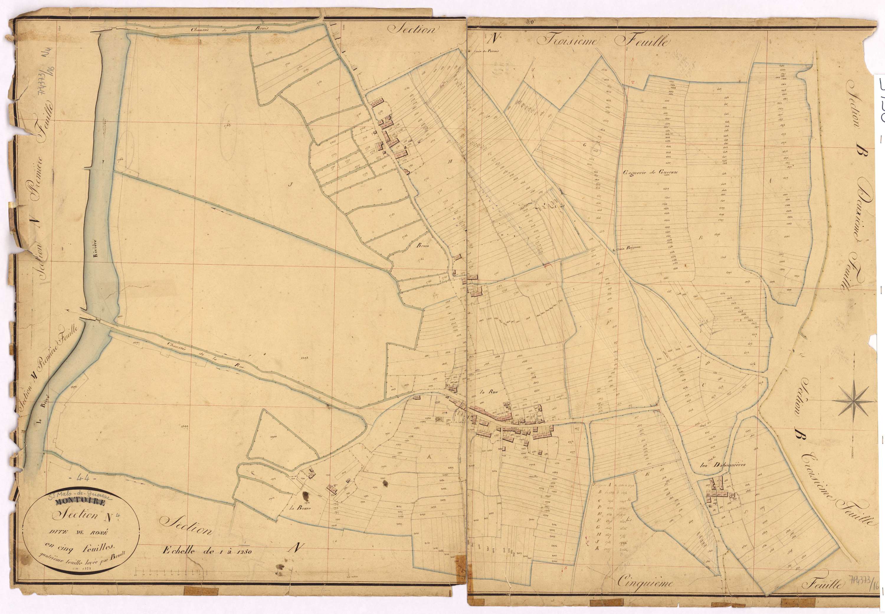 Saint-Malo-de-Guersac - Section N4 Rosé (section de)