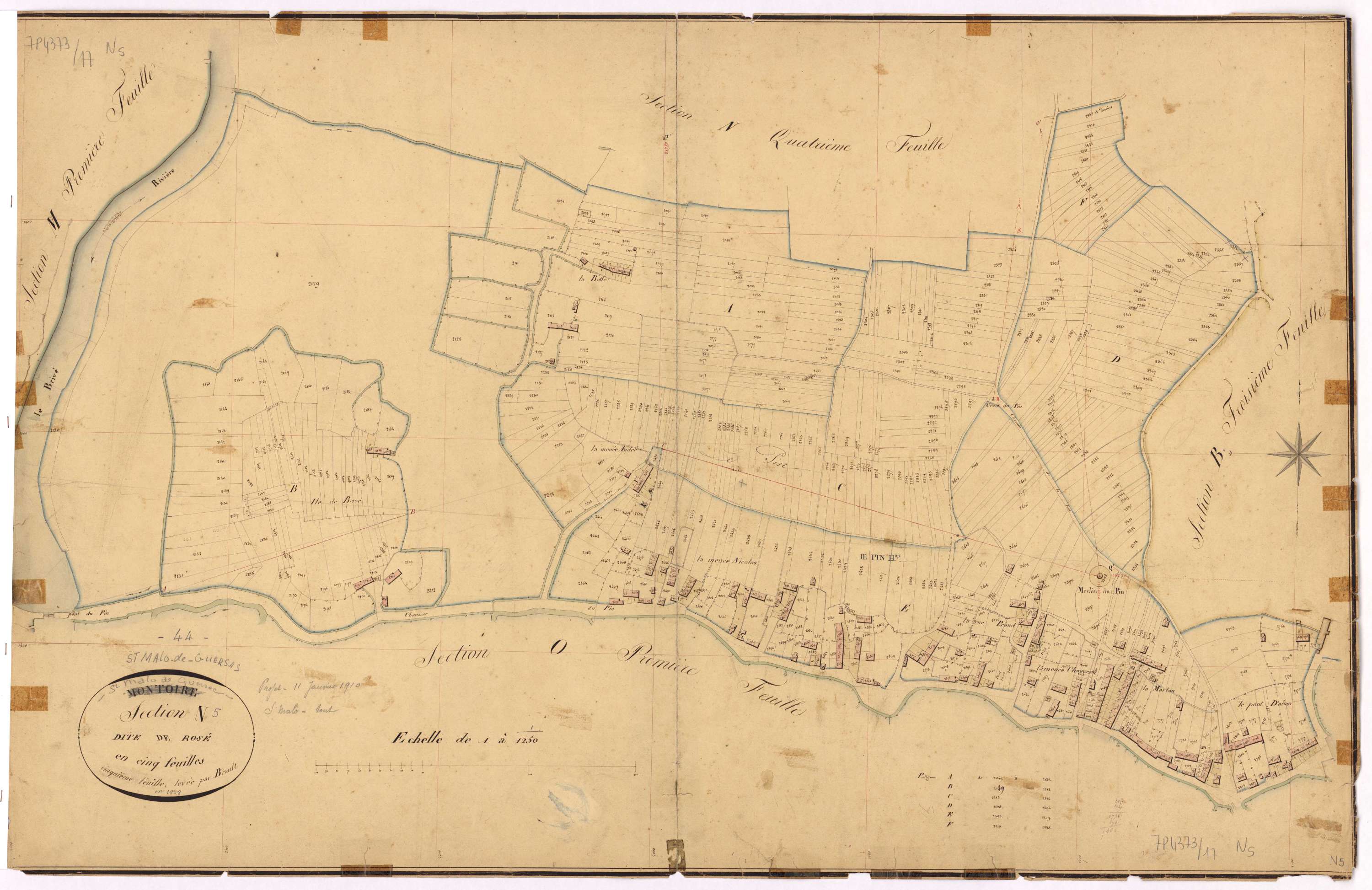 Saint-Malo-de-Guersac - Section N5 Rosé (section de)