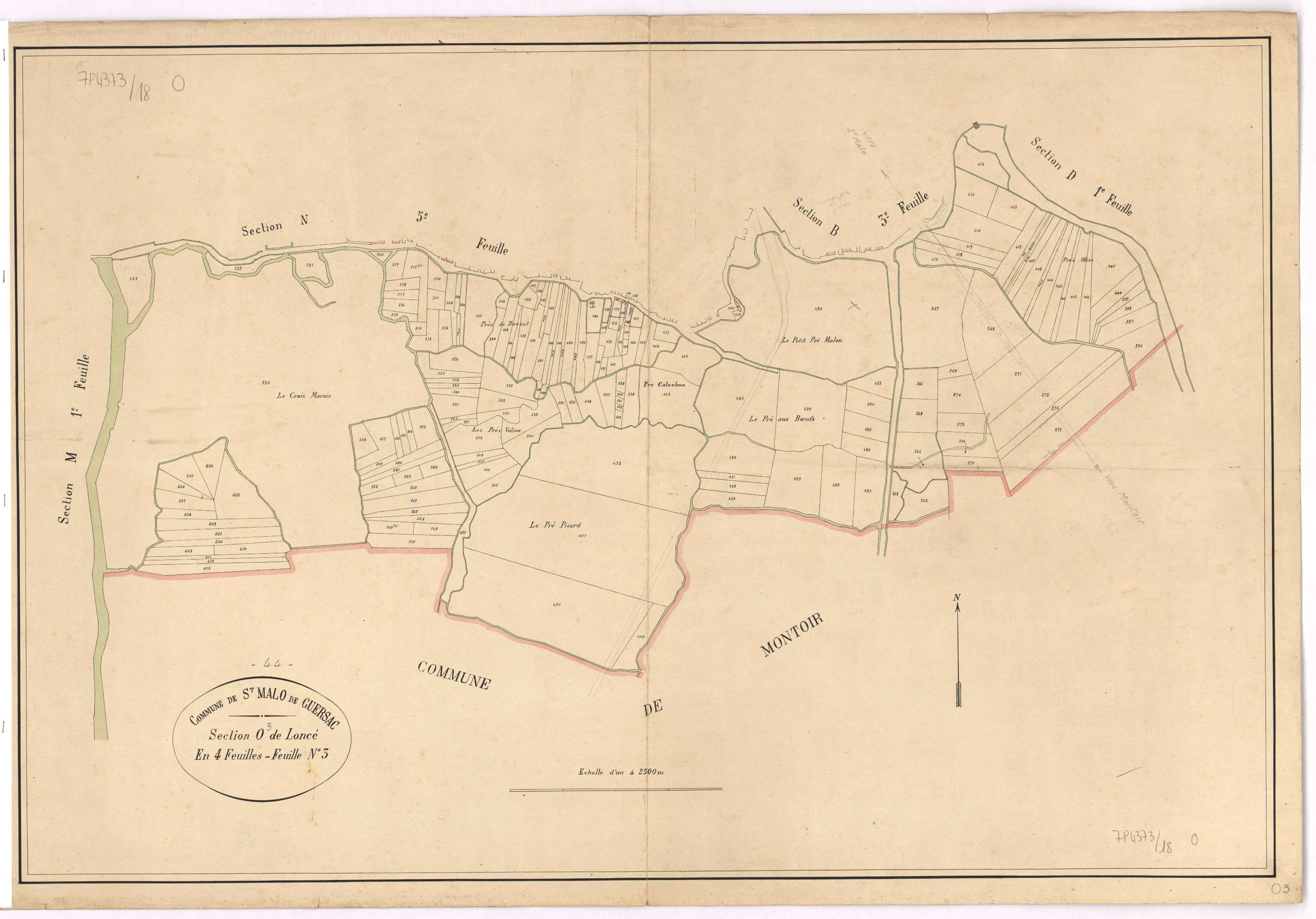 Saint-Malo-de-Guersac - Section O Loncé (section de)