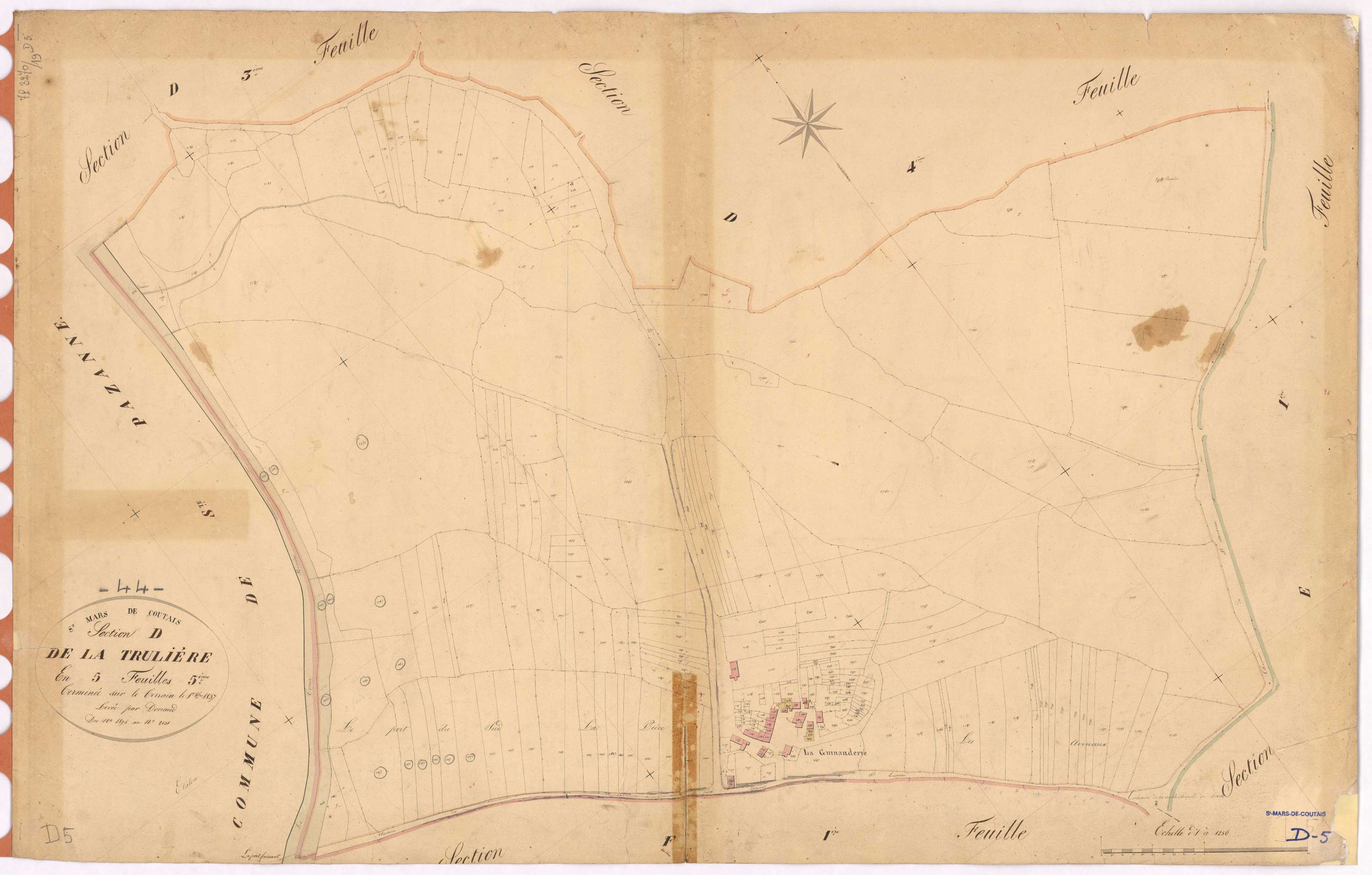 Saint-Mars-de-Coutais - Section D5 Trulière (section de La) ; 1895-2131