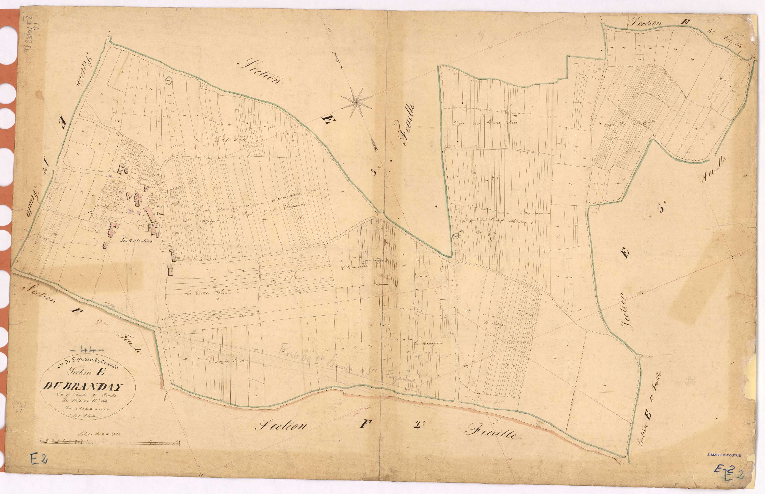 Saint-Mars-de-Coutais - Section E2 Branday (section du) ; 744-1314