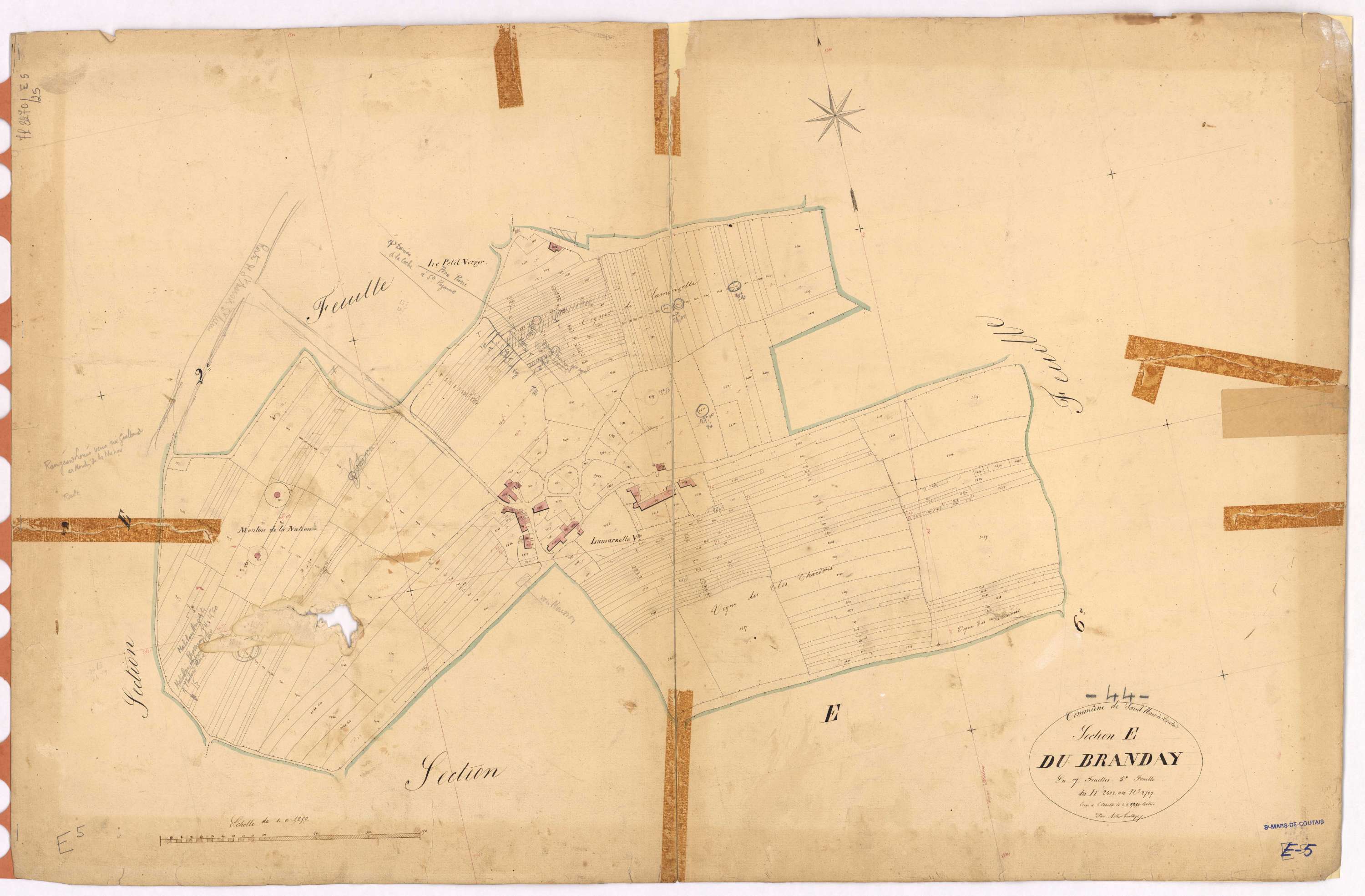 Saint-Mars-de-Coutais - Section E5 Branday (section du) ; 2422-2727
