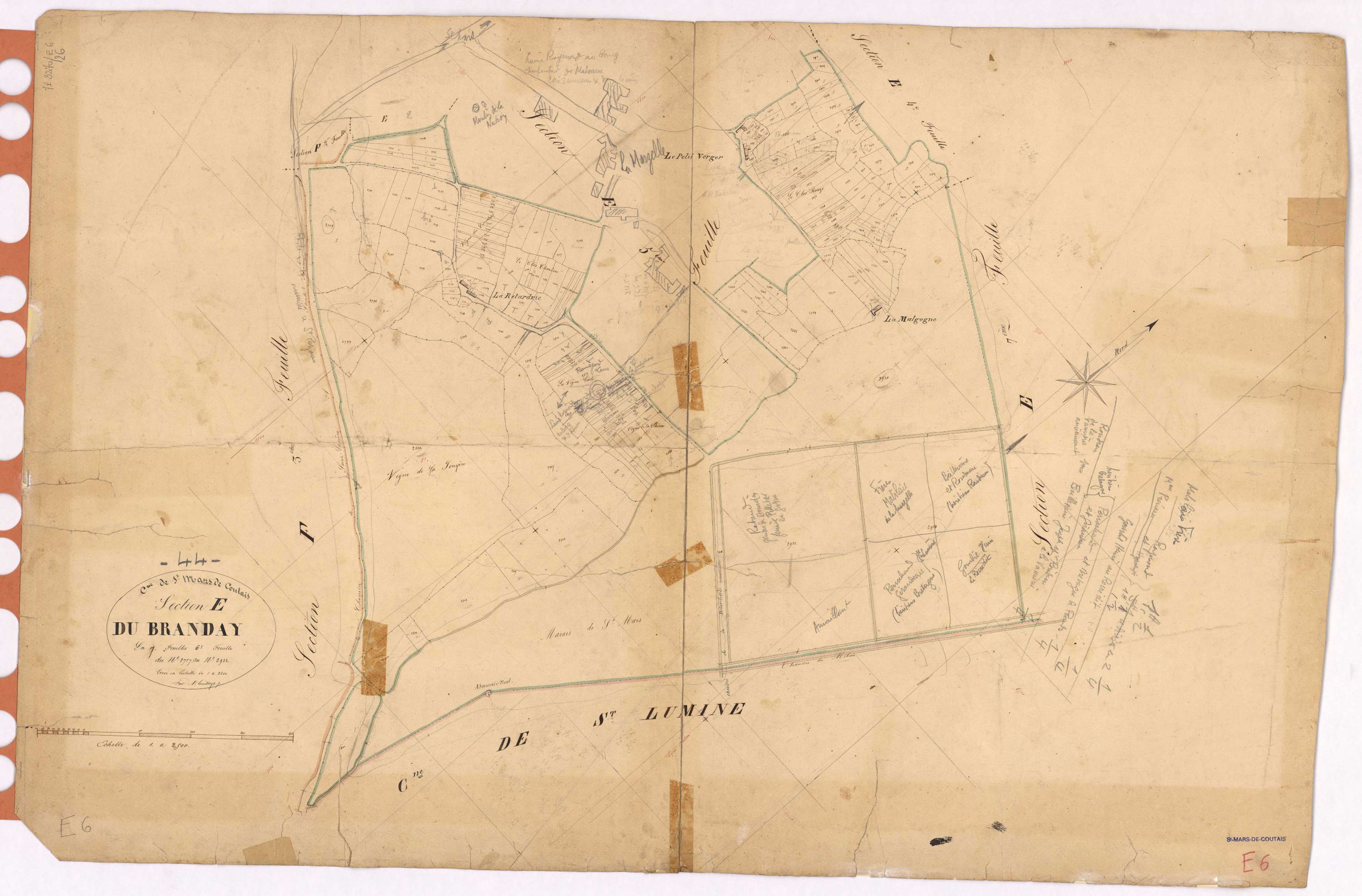 Saint-Mars-de-Coutais - Section E6 Branday (section du) ; 2728-2933