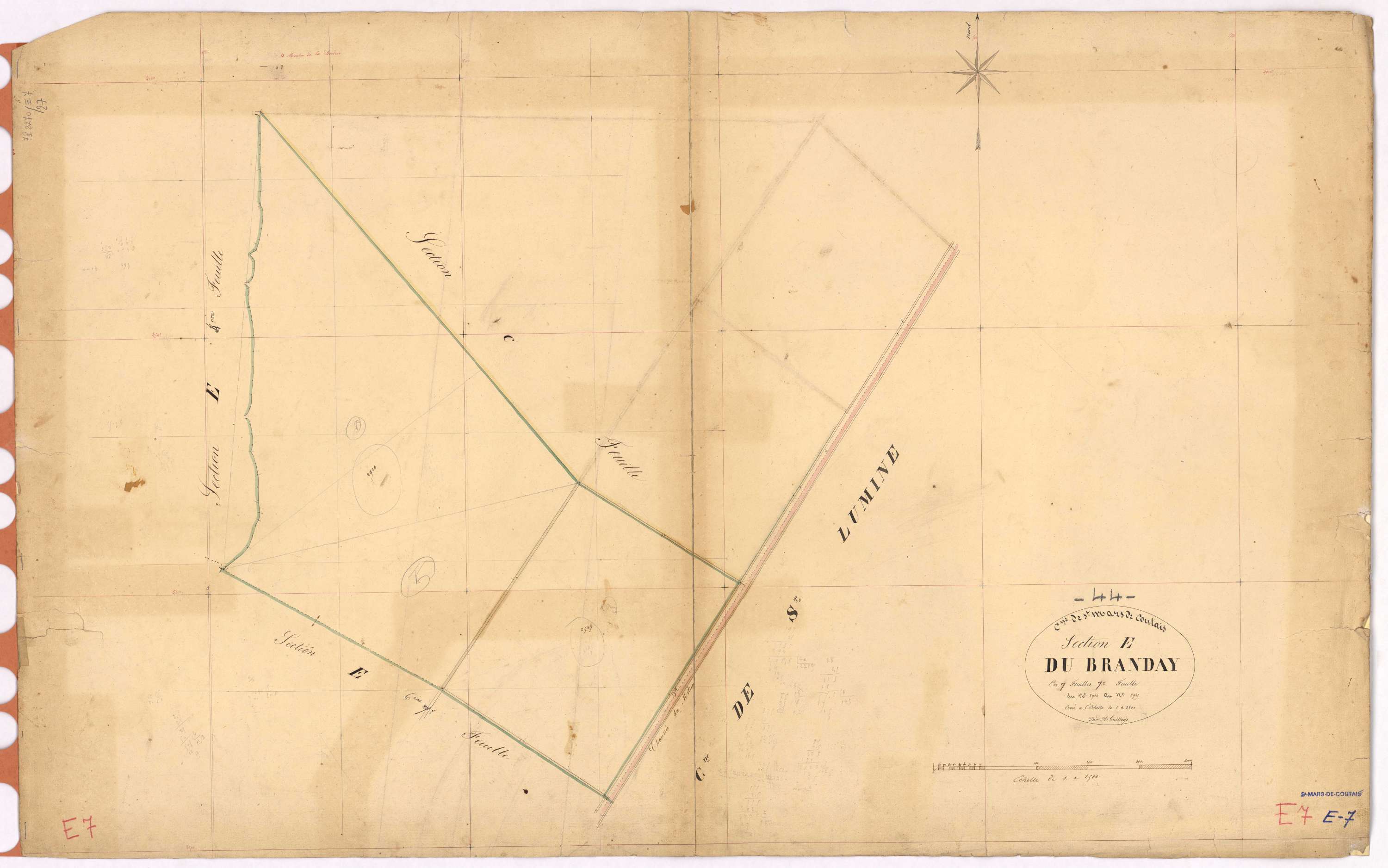 Saint-Mars-de-Coutais - Section E7 Branday (section du) ; 2934-2935