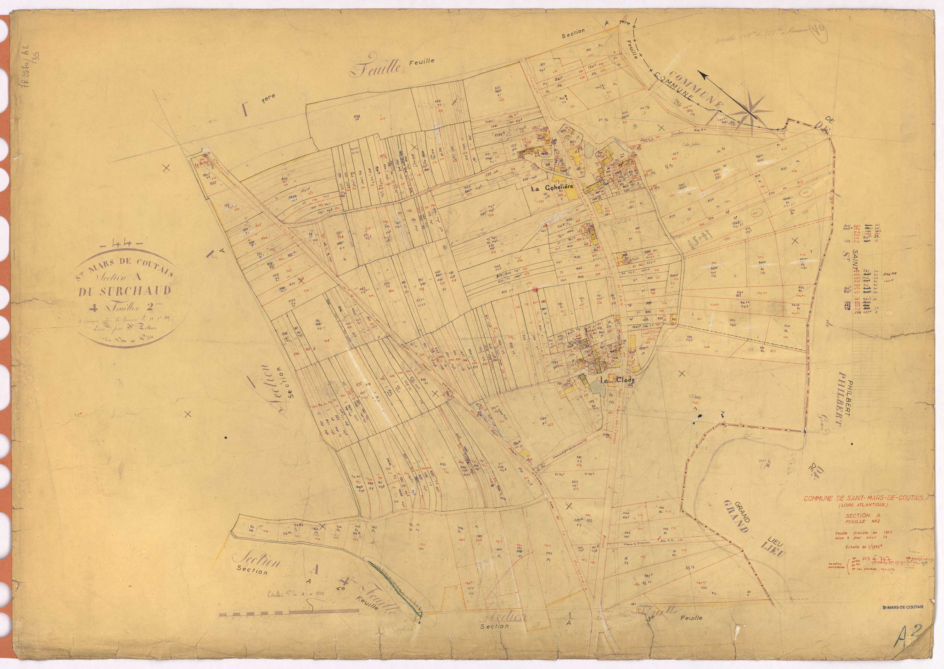Saint-Mars-de-Coutais - Section A2 453-747