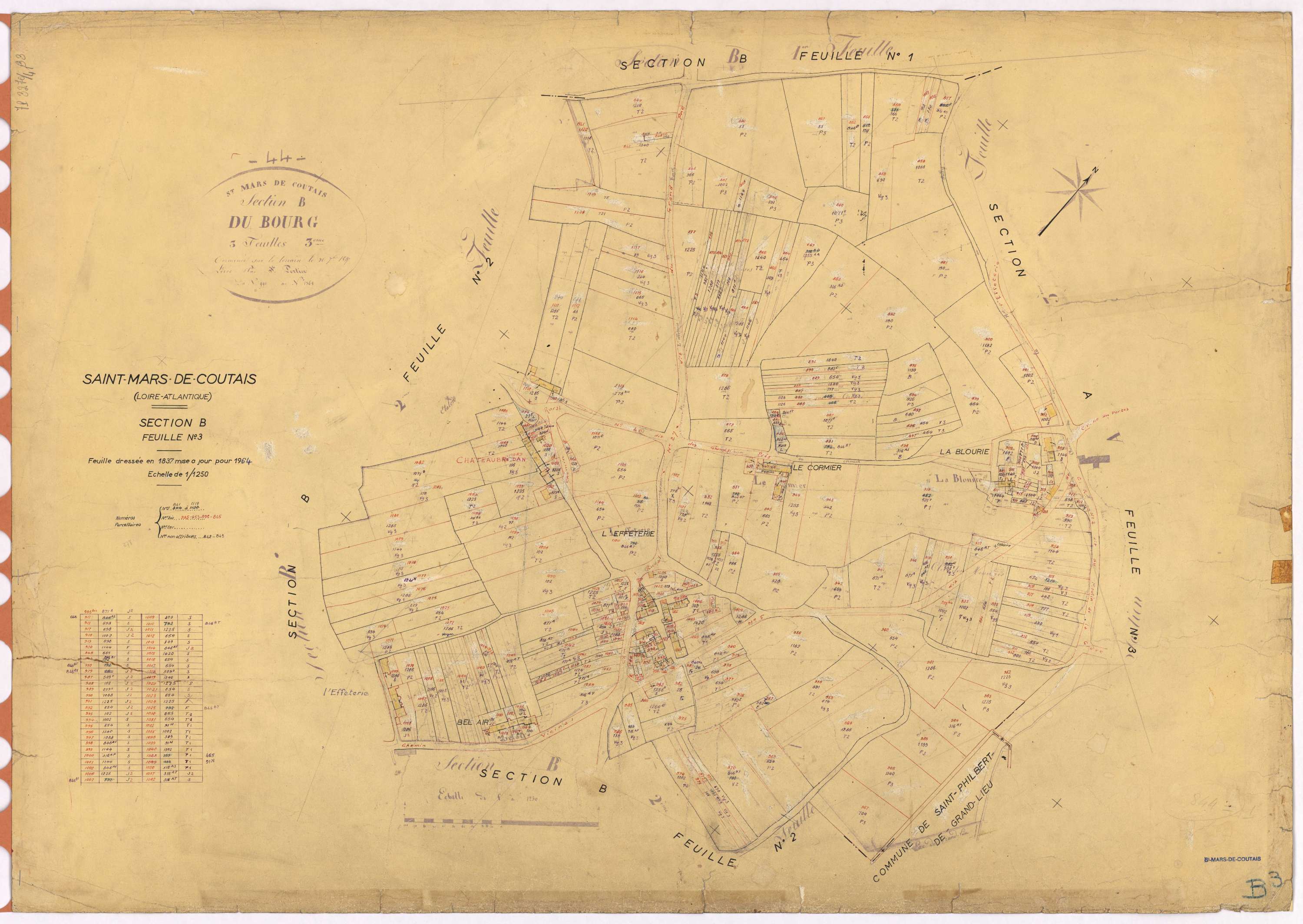 Saint-Mars-de-Coutais - Section B3 841-1119