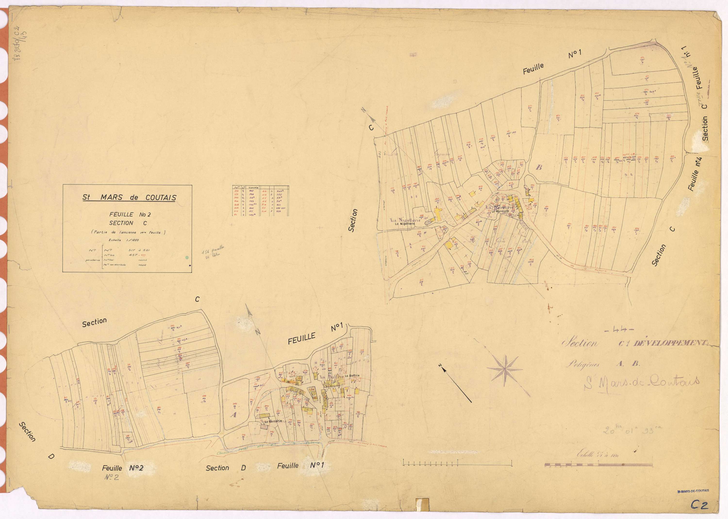 Saint-Mars-de-Coutais - Section C2 367-521