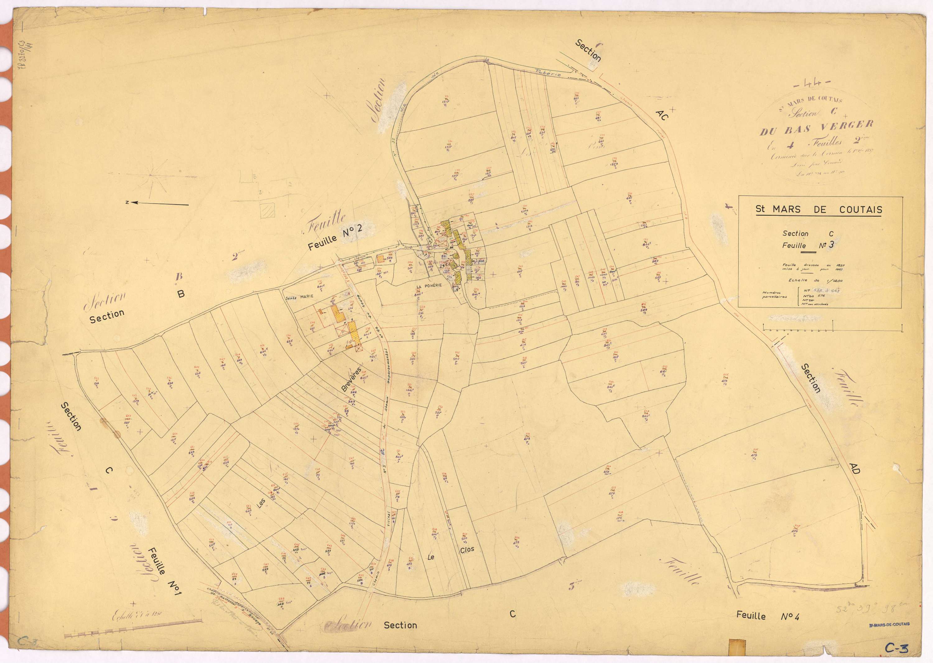 Saint-Mars-de-Coutais - Section C3 522-663