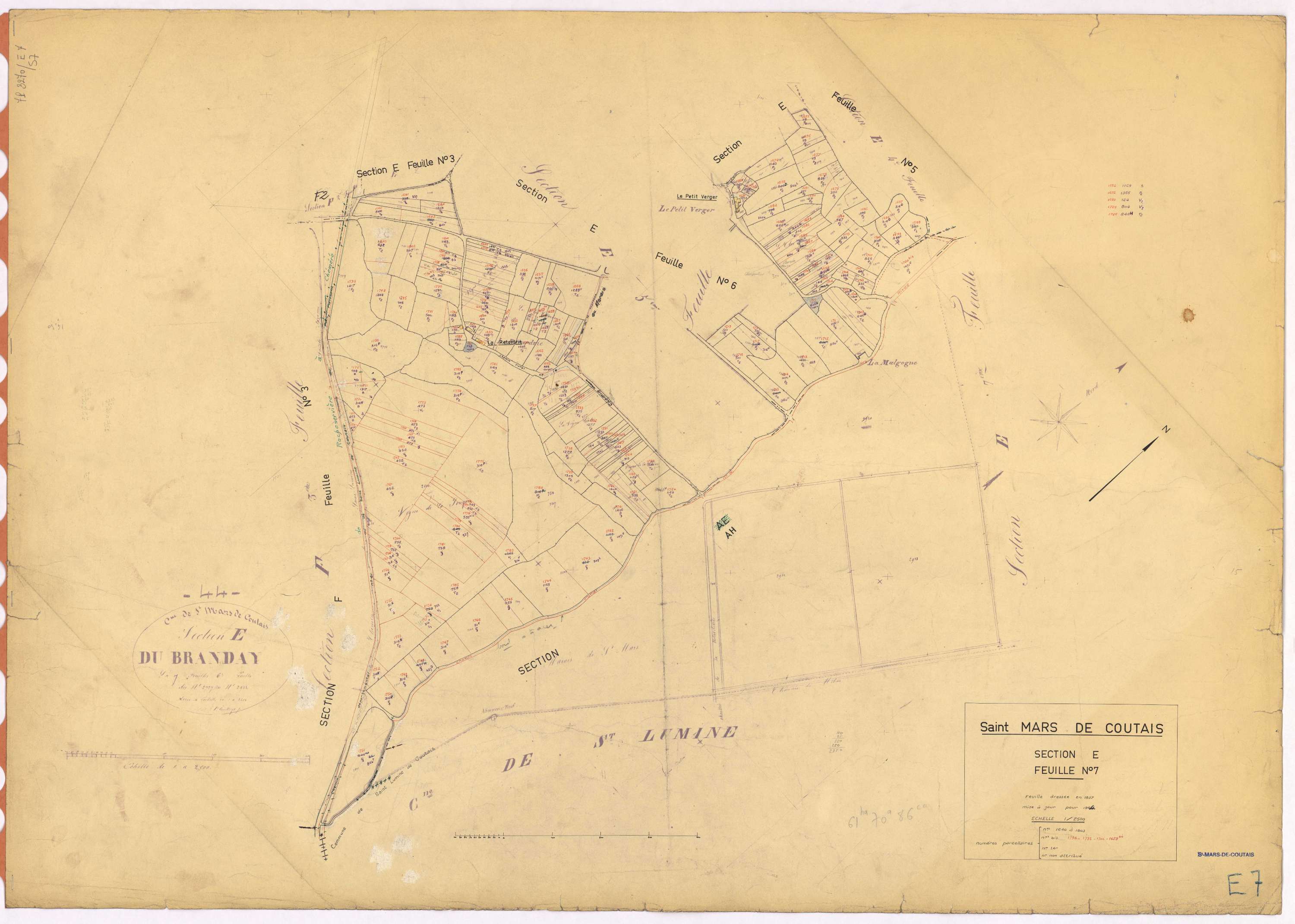 Saint-Mars-de-Coutais - Section E7 1640-1803