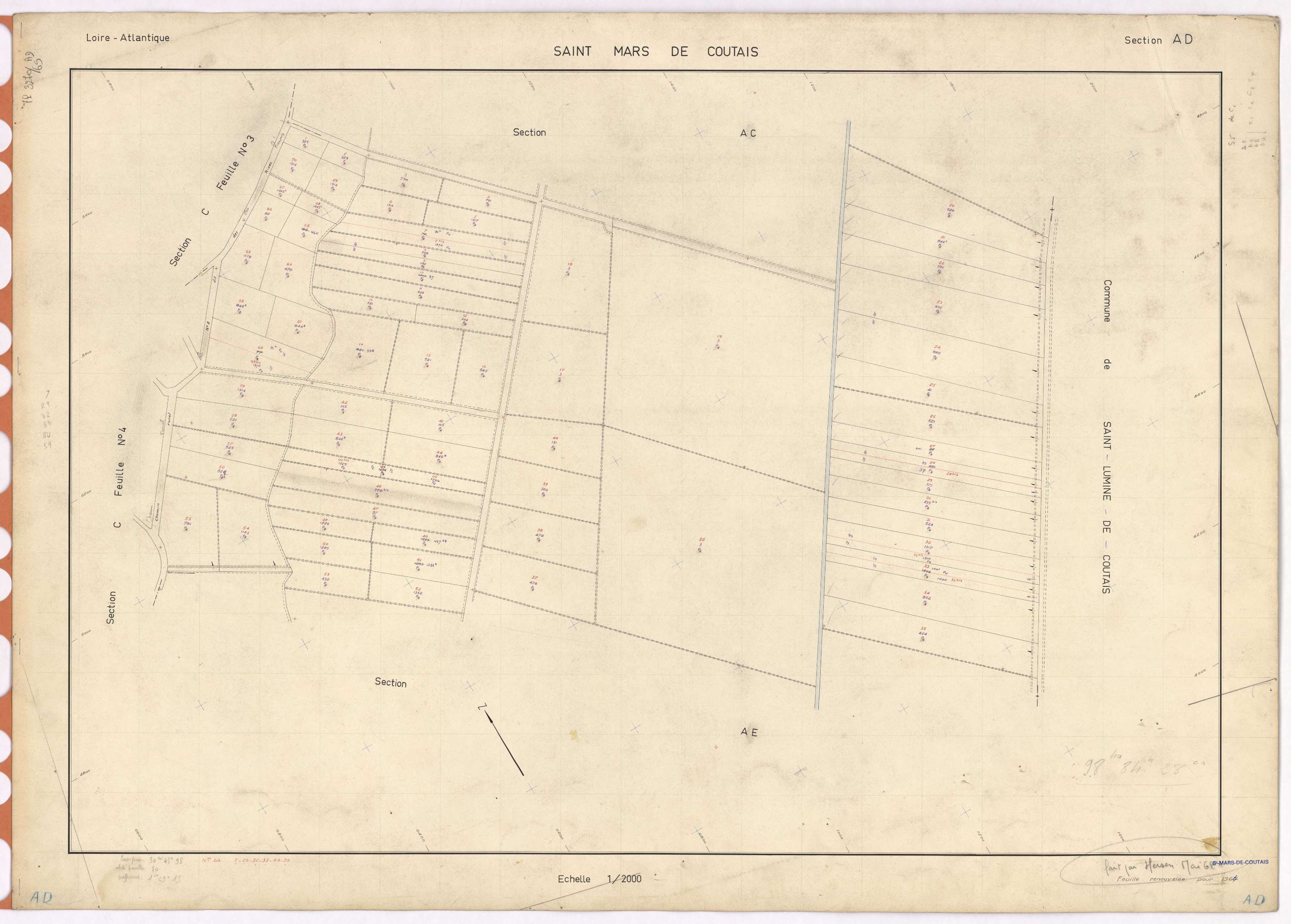 Saint-Mars-de-Coutais - Section AD 1-70