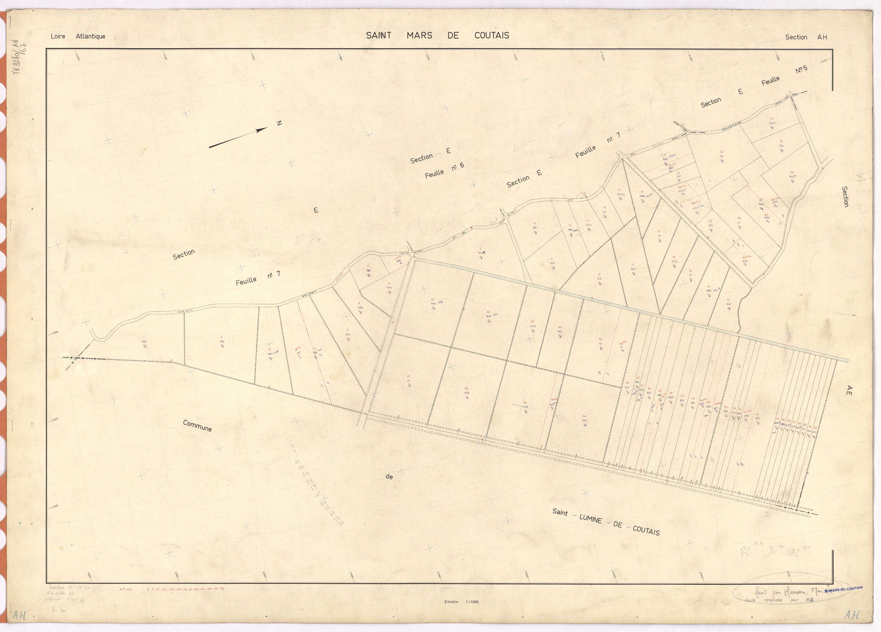 Saint-Mars-de-Coutais - Section AH 1-62