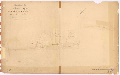 Saint-Mars-de-Coutais - Section B1 (développement) Bourg (section du) ; 1-439 ; développement des villages de l'Epine, de La Berthaudrie et de diverses parcelles